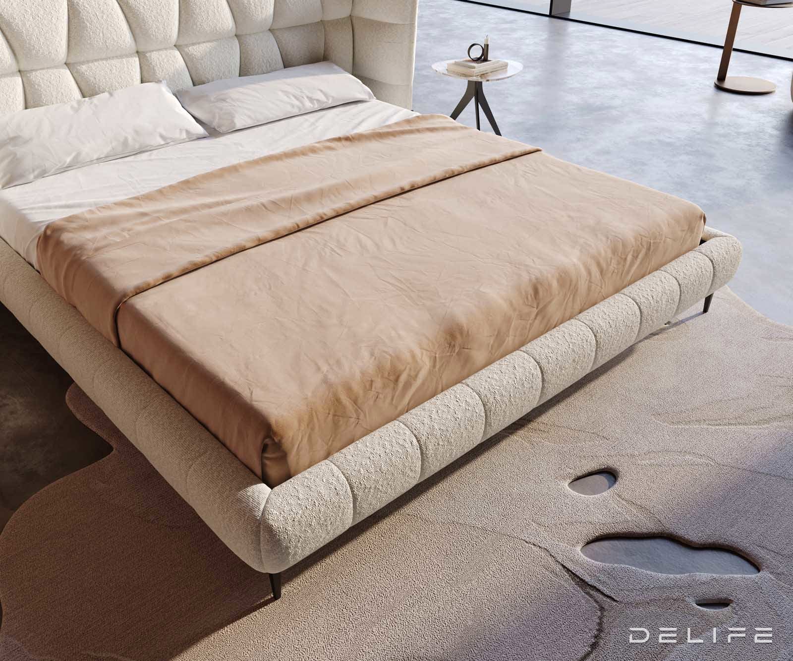 Okvir Kreveta Capujo, Materijal: Boucle