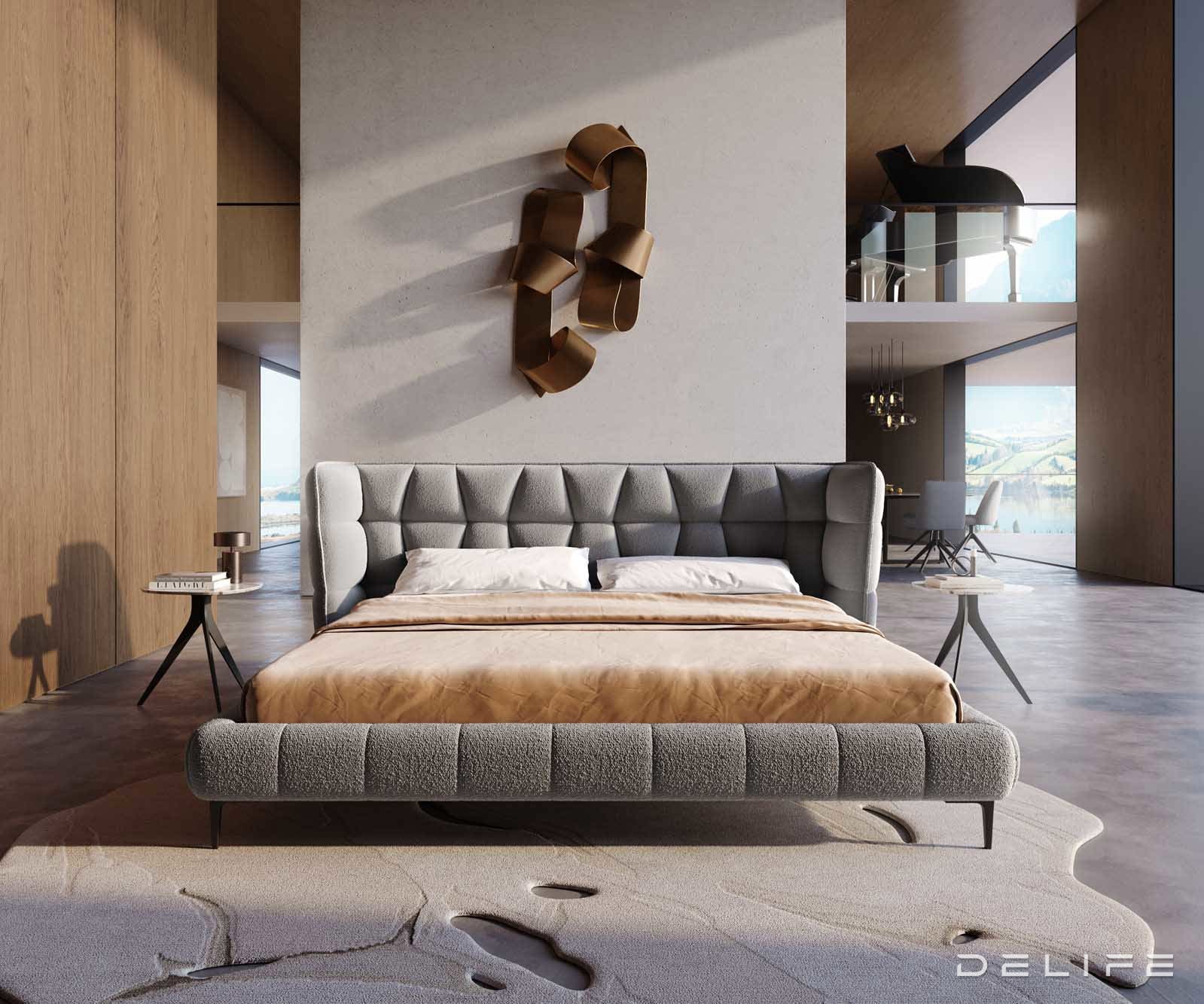 Okvir Kreveta Capujo, Materijal: Boucle