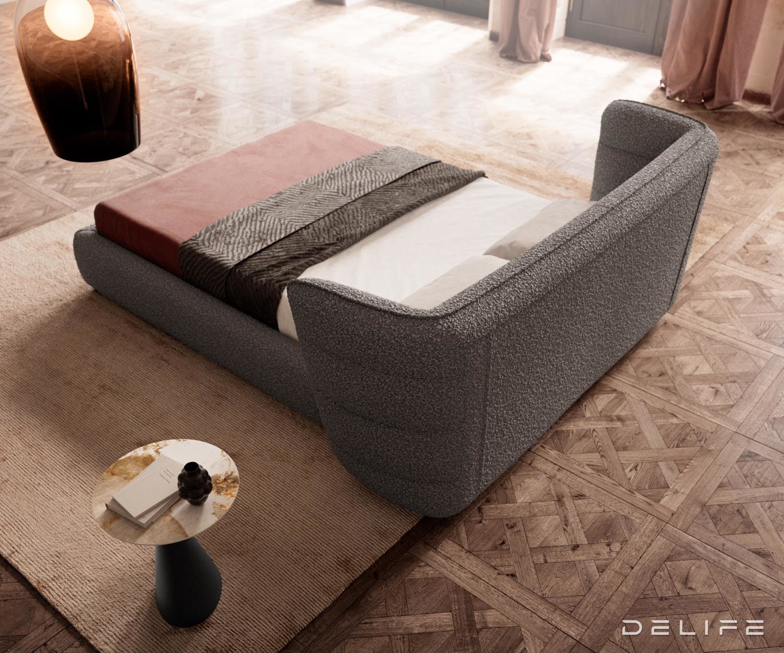 Okvir Kreveta Simea, Materijal: Boucle