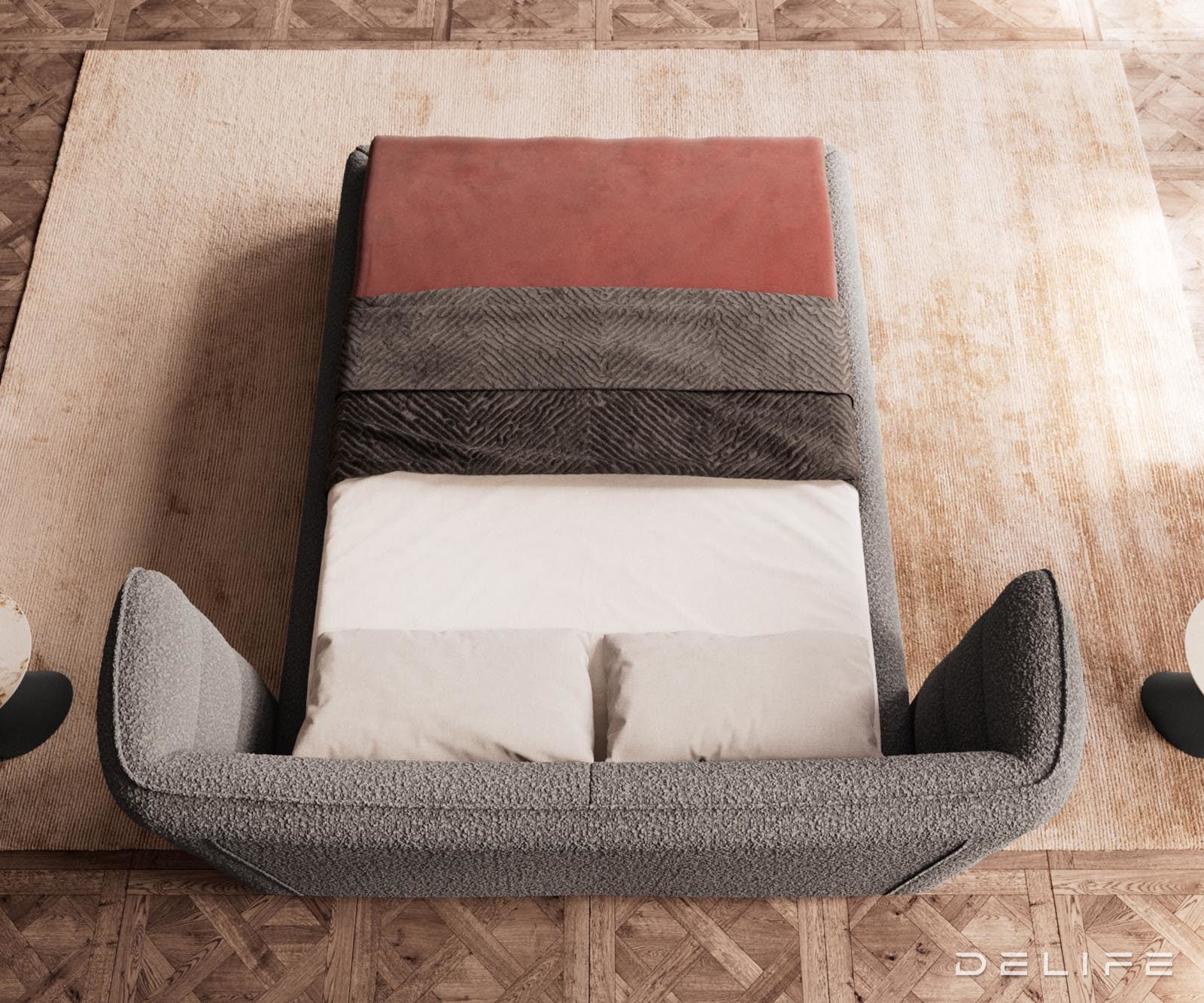 Okvir Kreveta Simea, Materijal: Boucle