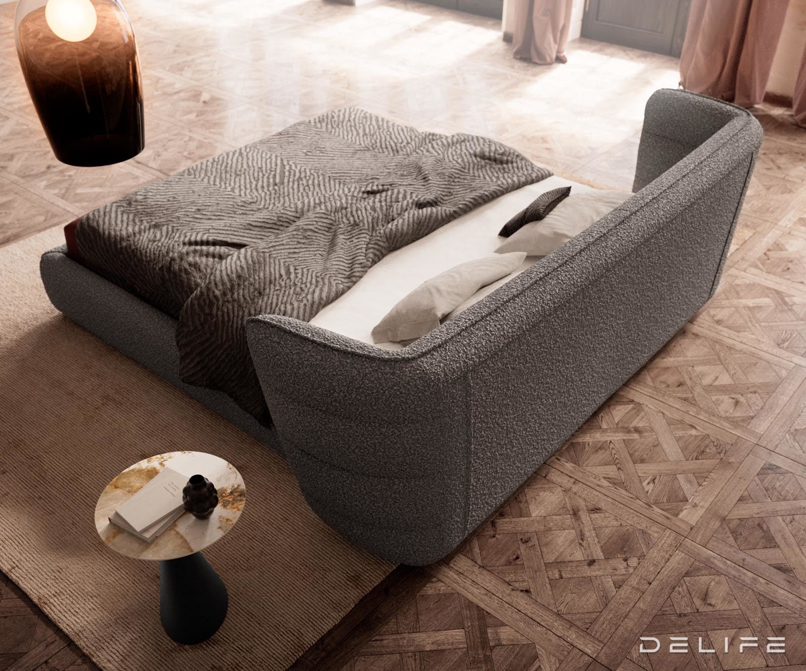 Okvir Kreveta Simea, Materijal: Boucle