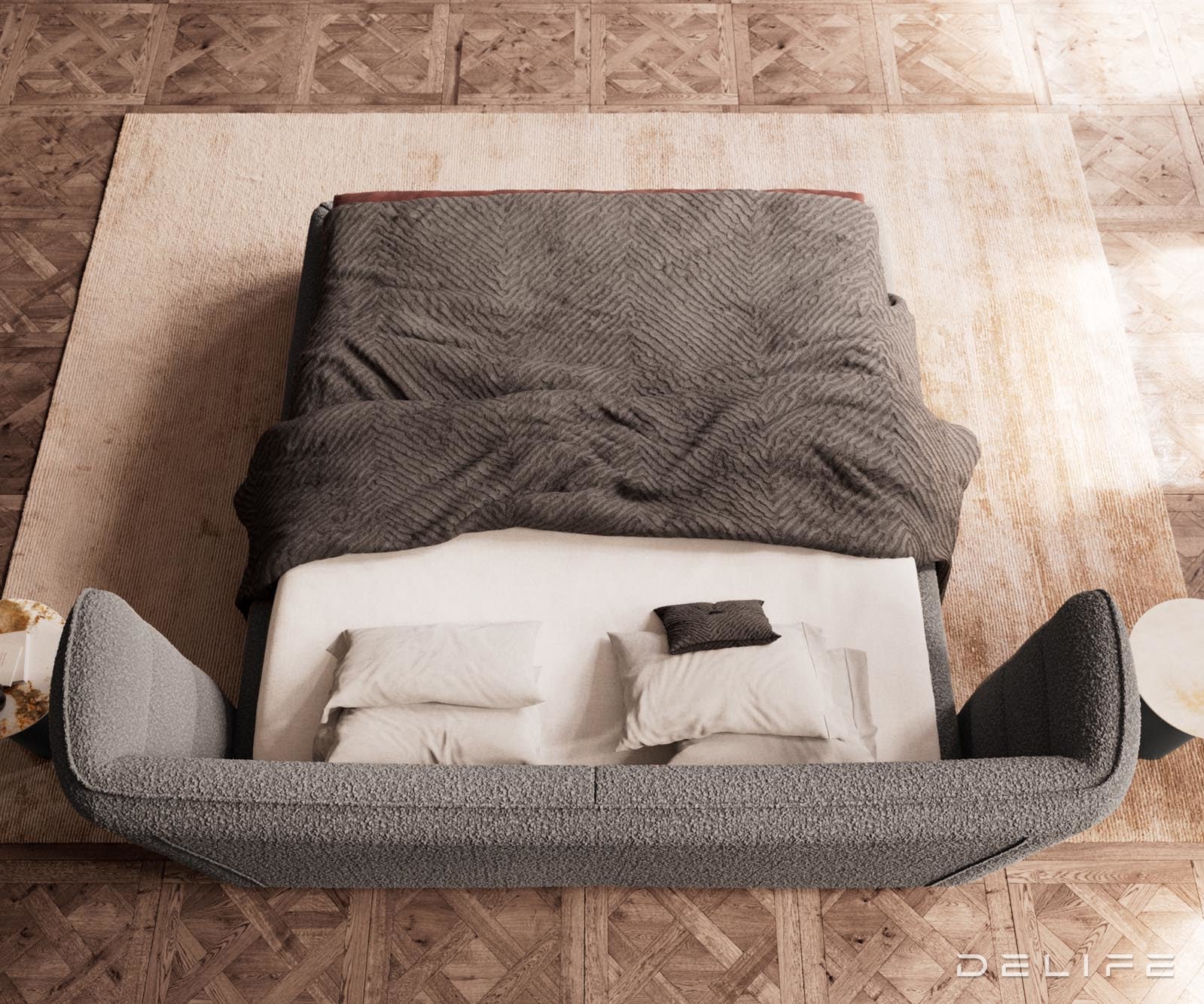 Okvir Kreveta Simea, Materijal: Boucle