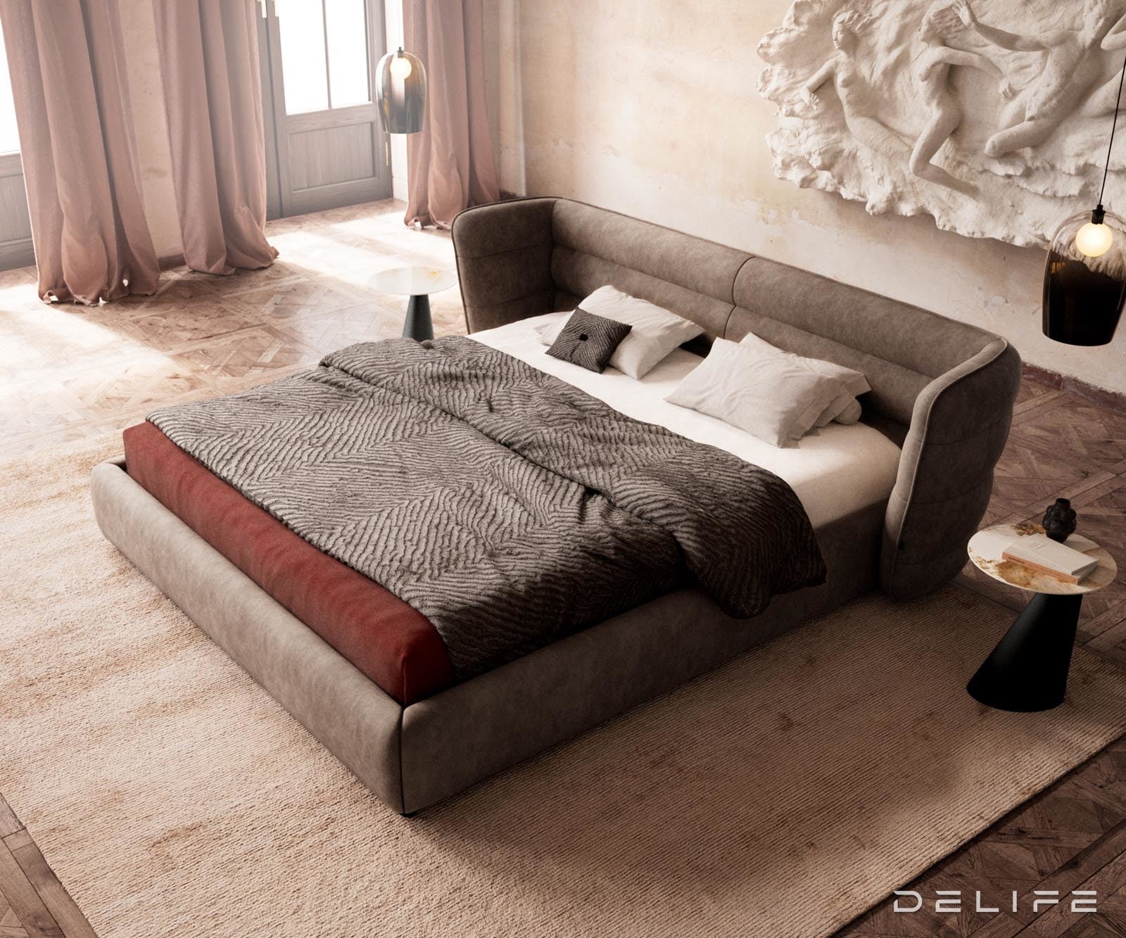 Okvir Kreveta Simea, Materijal: Mikrofibra