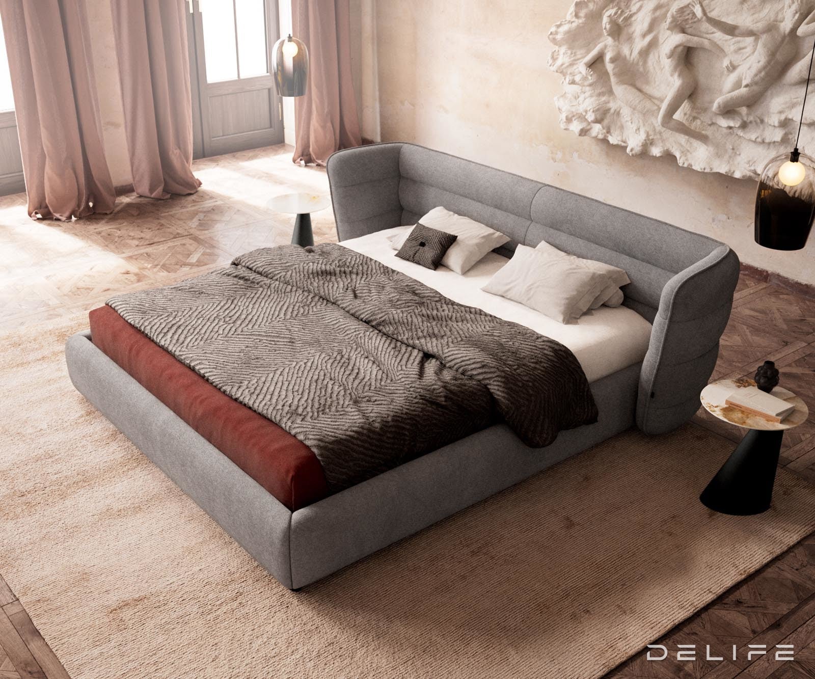 Okvir Kreveta Simea, Materijal: Mikrofibra