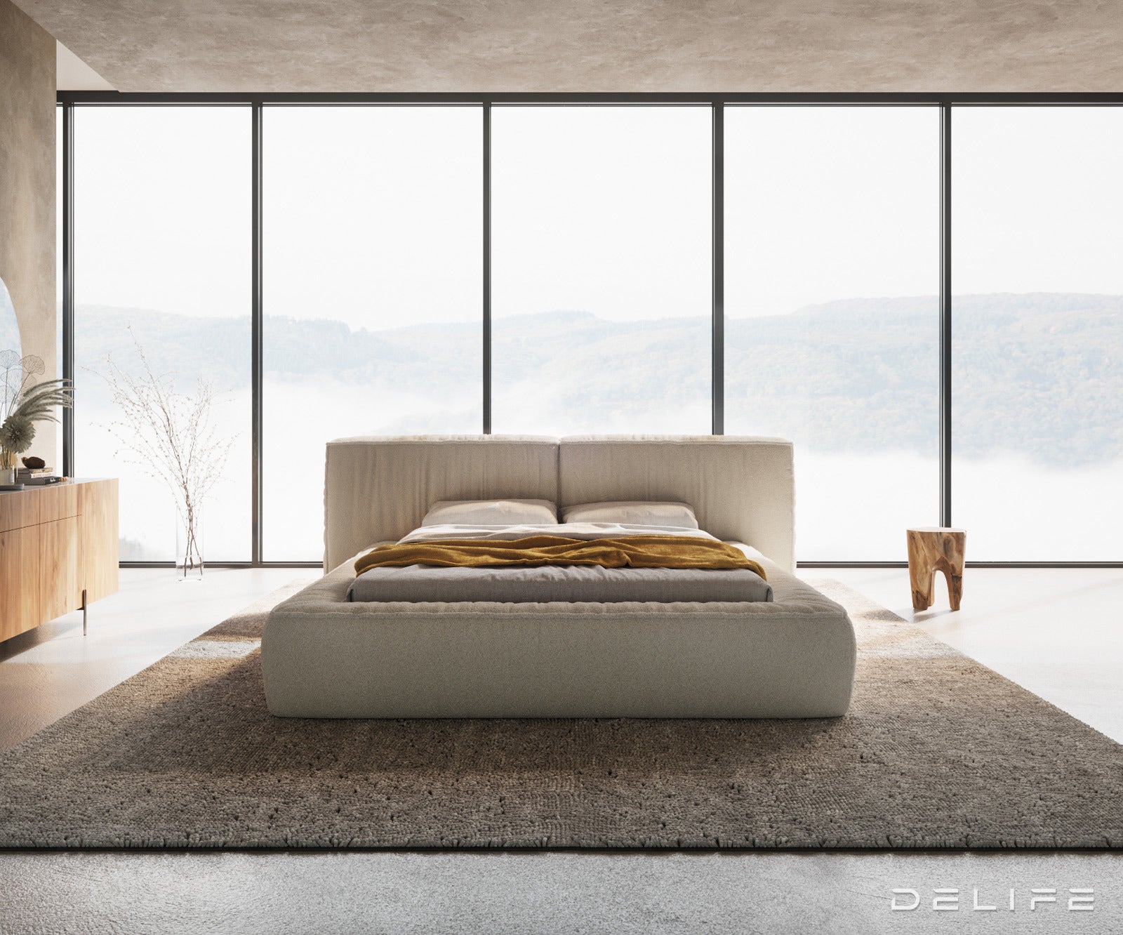 Okvir Kreveta Coperti, Materijal: Boucle