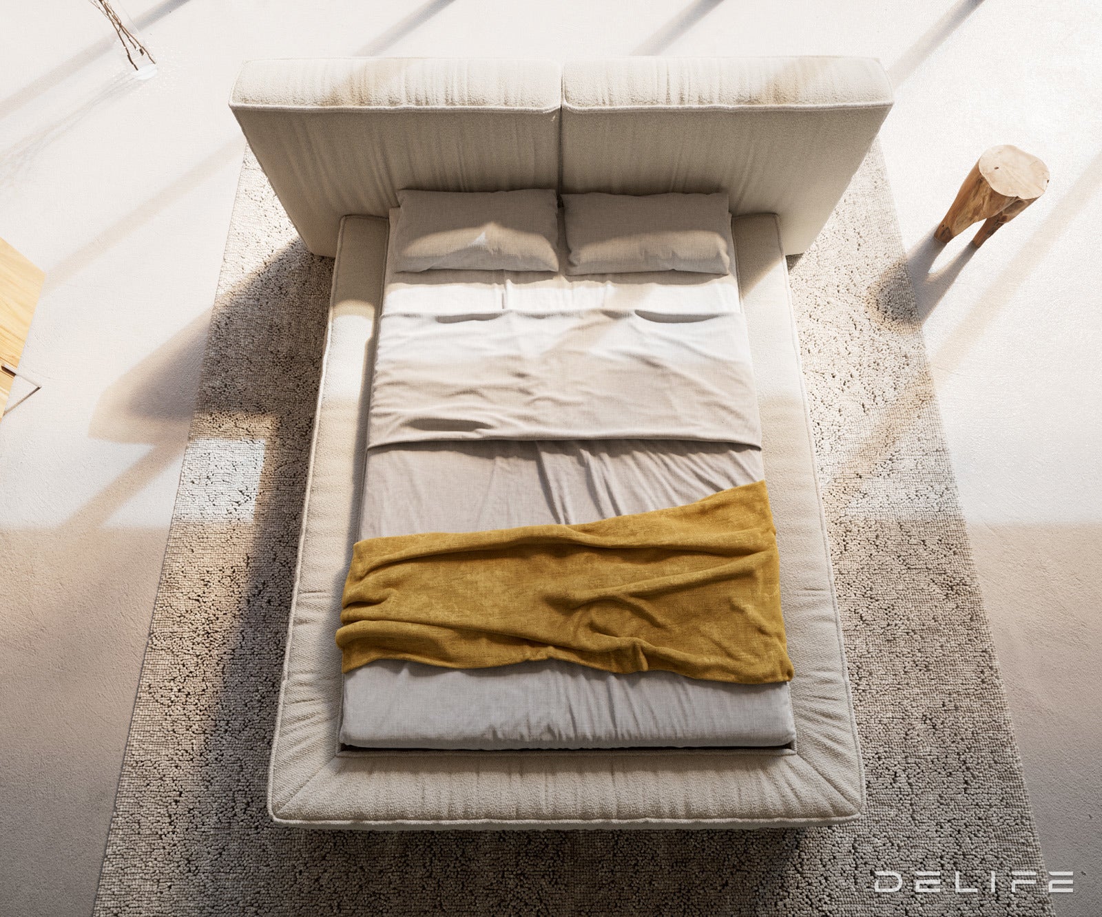 Okvir Kreveta Coperti, Materijal: Boucle