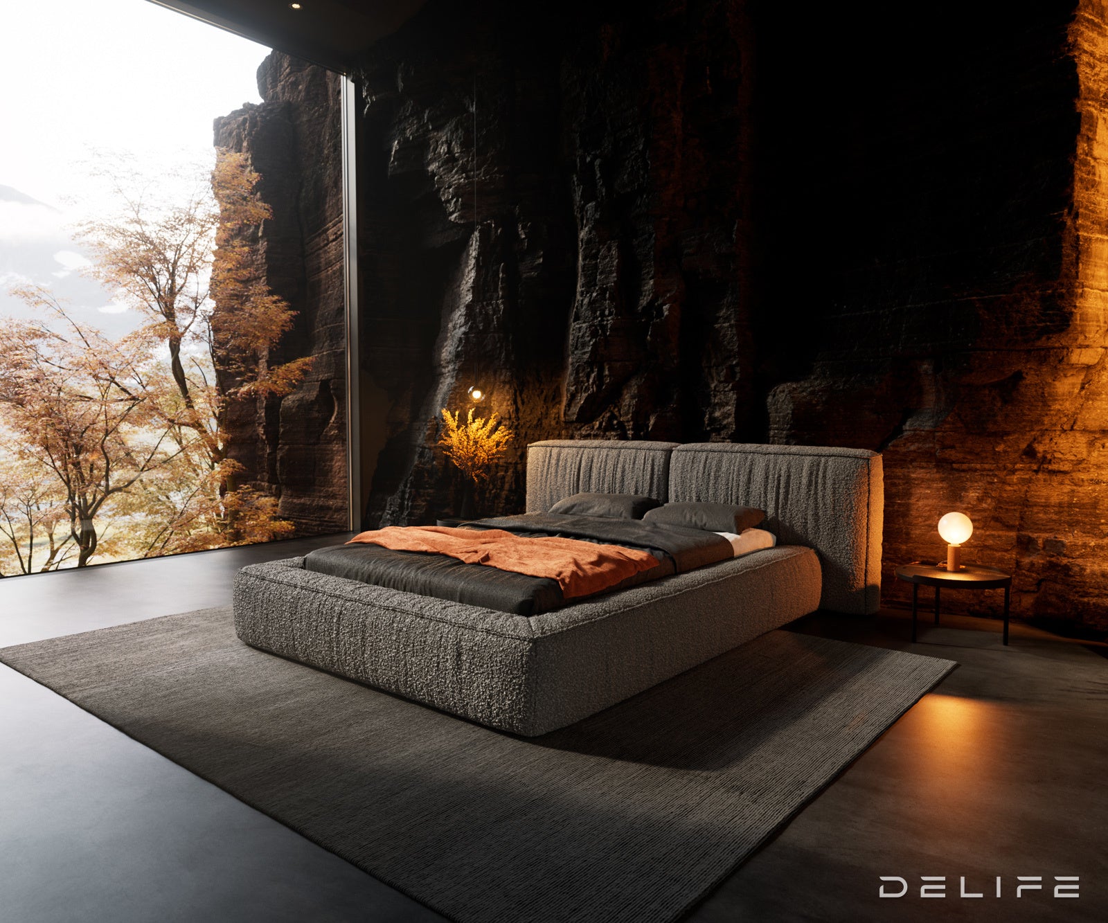 Okvir Kreveta Coperti, Materijal: Boucle