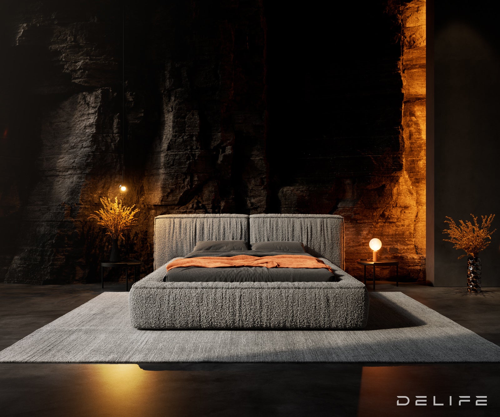 Okvir Kreveta Coperti, Materijal: Boucle