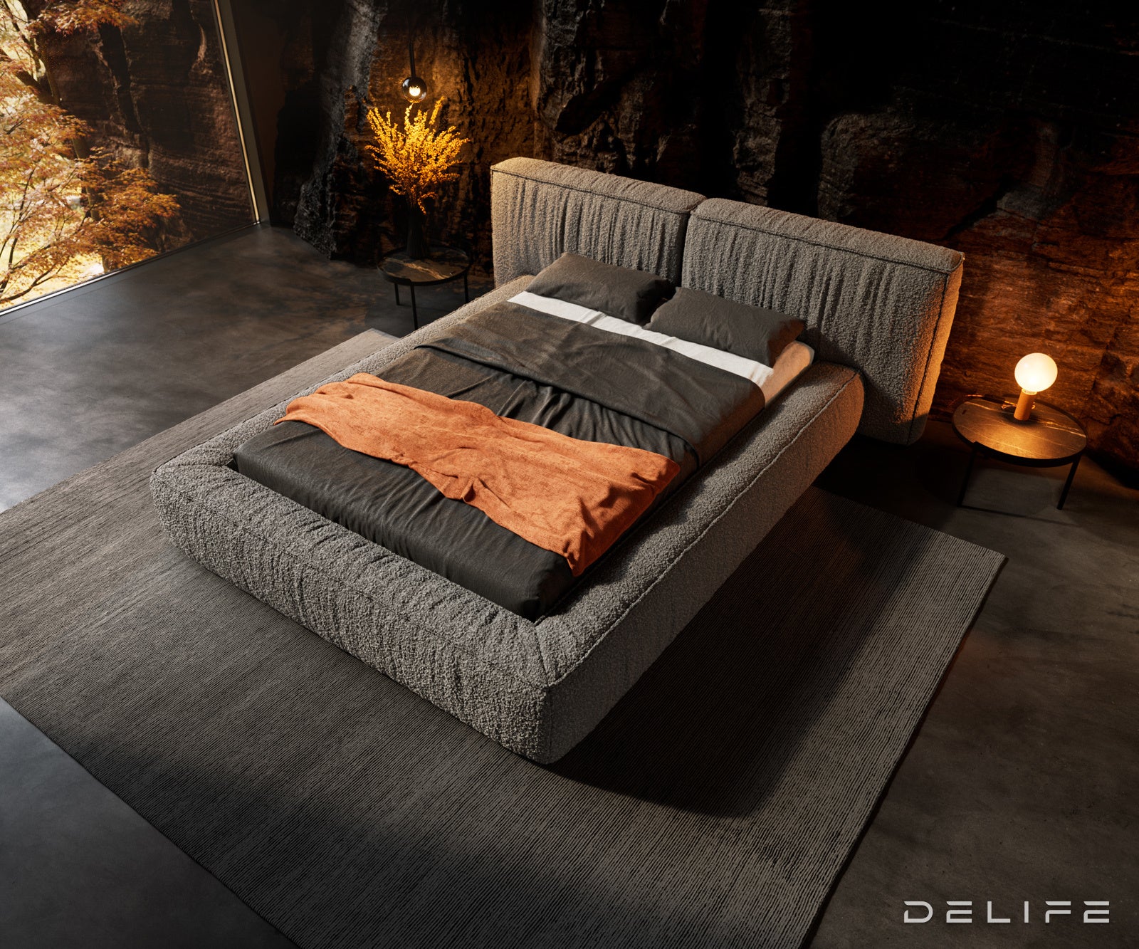 Okvir Kreveta Coperti, Materijal: Boucle