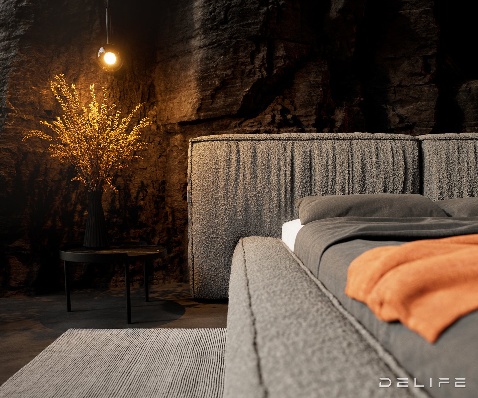 Okvir Kreveta Coperti, Materijal: Boucle