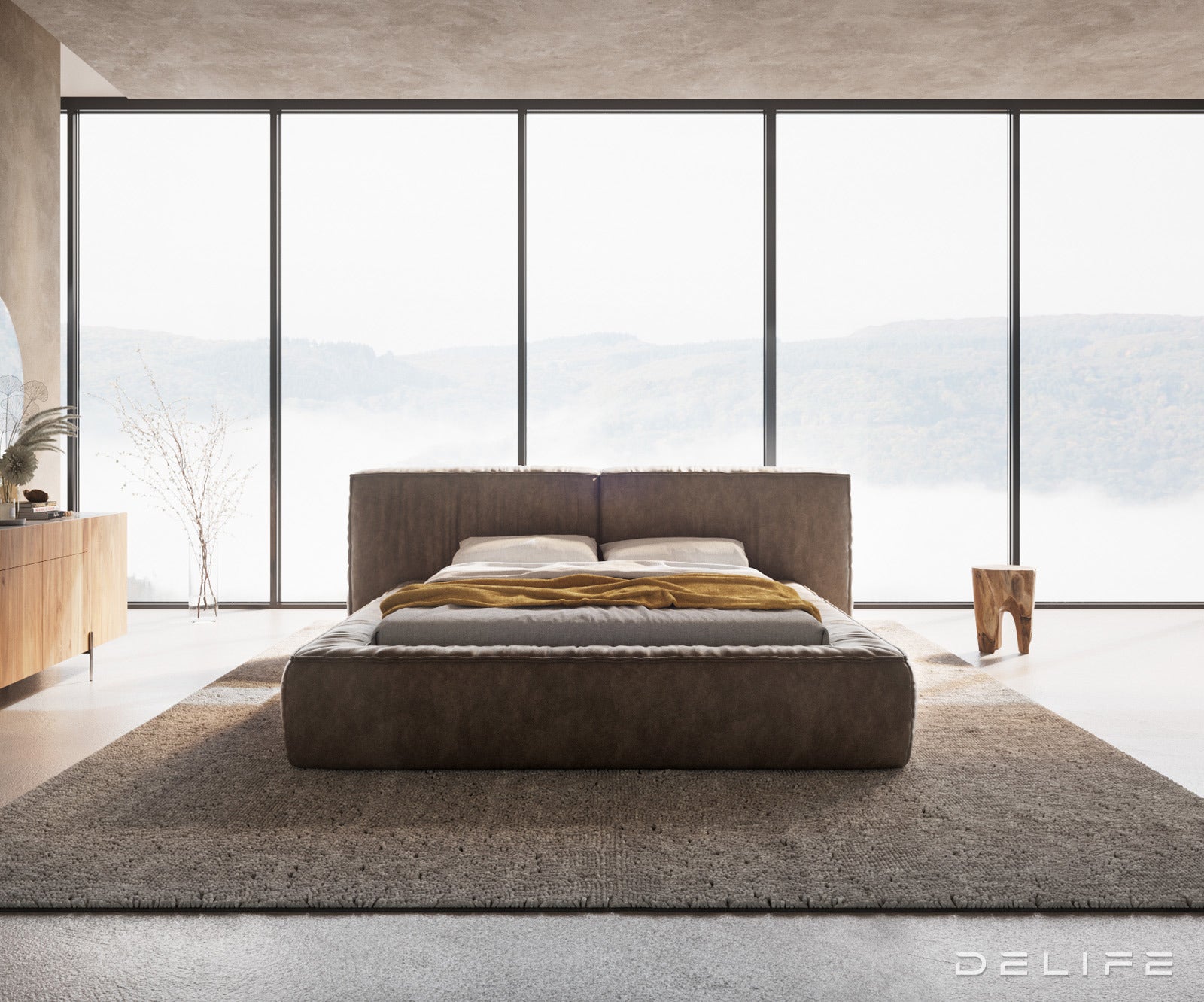 Okvir Kreveta Coperti, Materijal: Mikrofibra