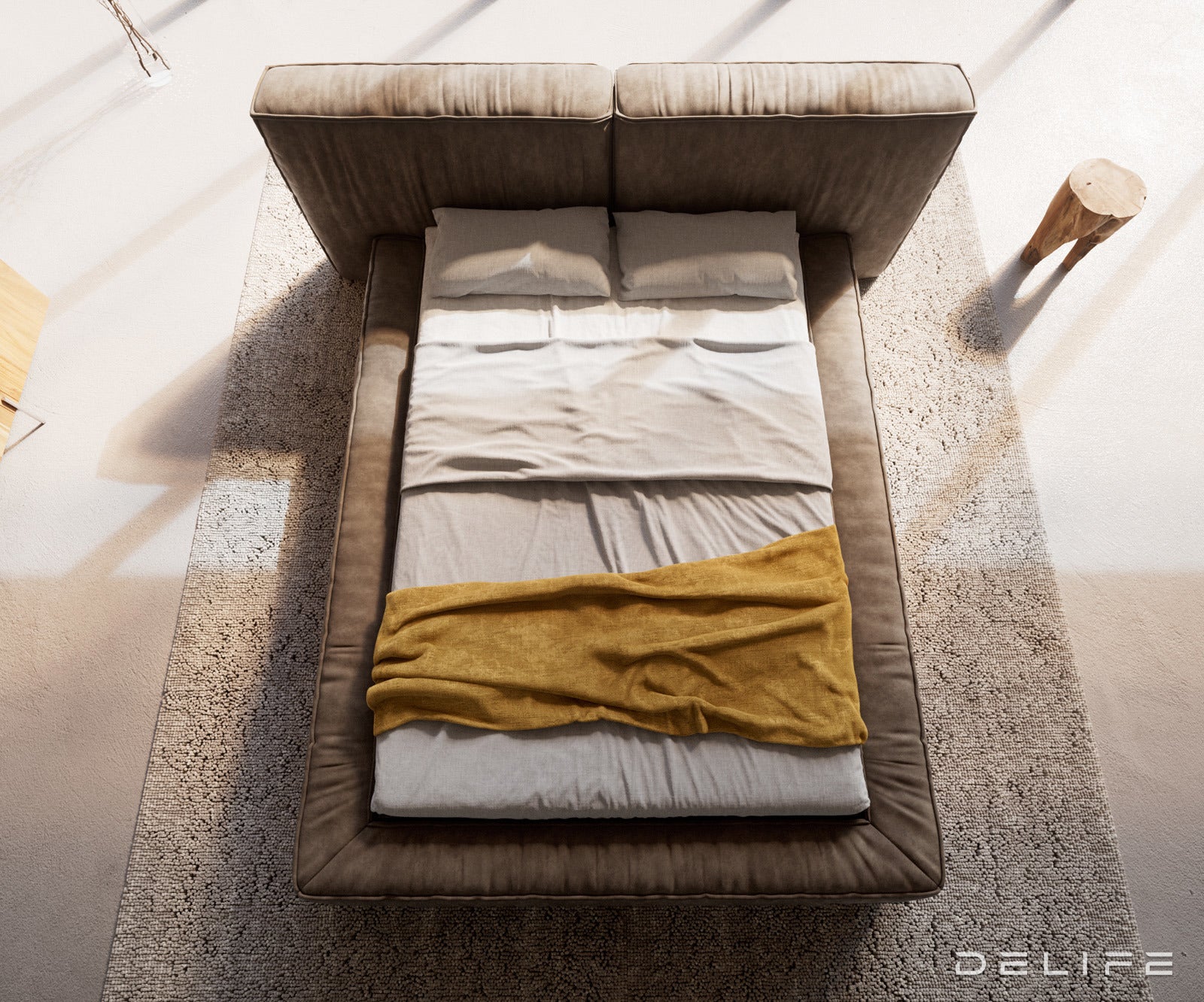 Okvir Kreveta Coperti, Materijal: Mikrofibra