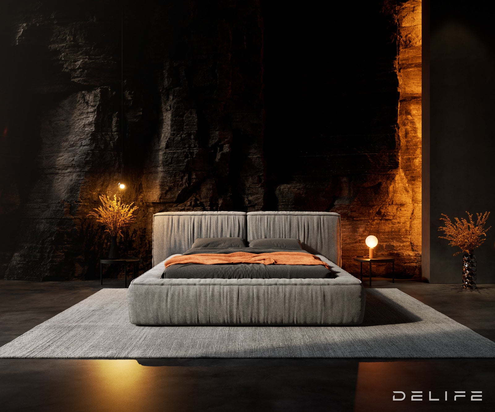 Okvir Kreveta Coperti, Materijal: Mikrofibra