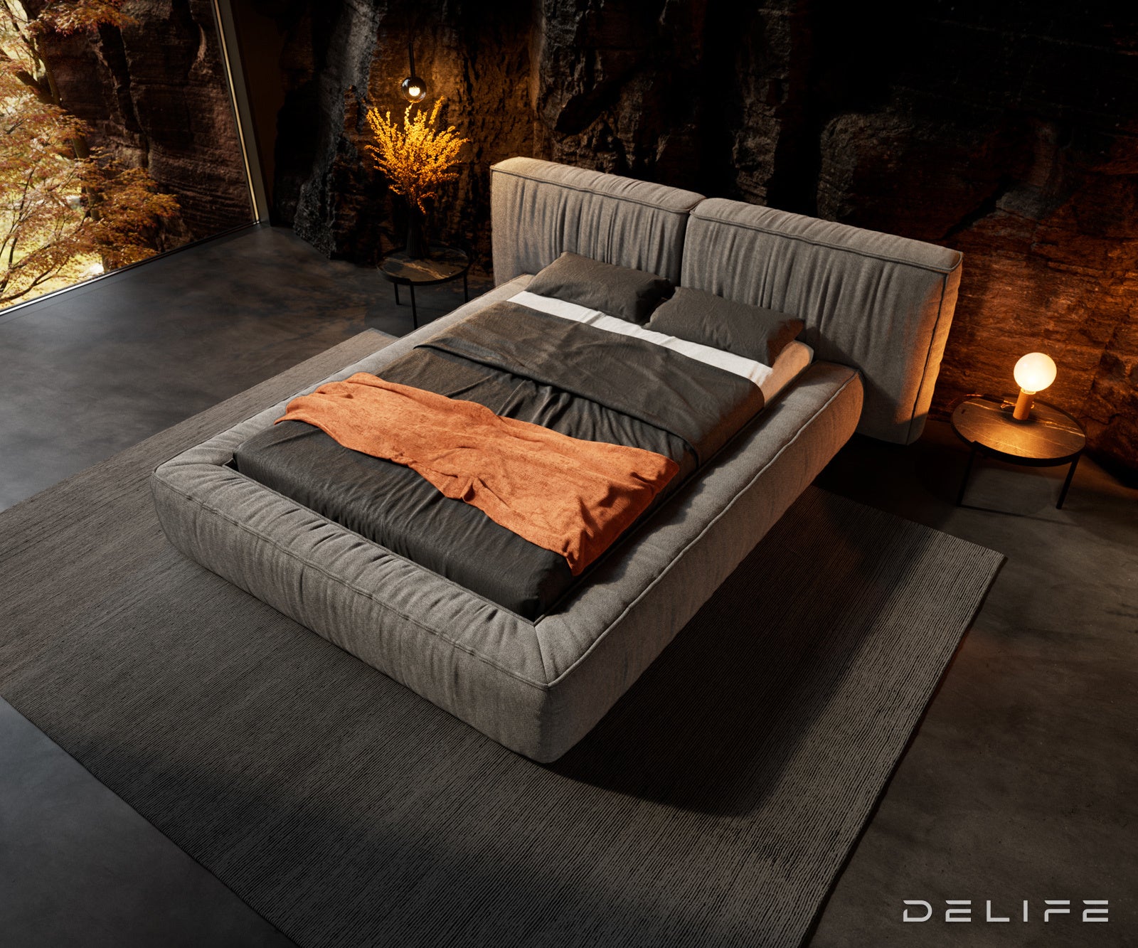 Okvir Kreveta Coperti, Materijal: Mikrofibra