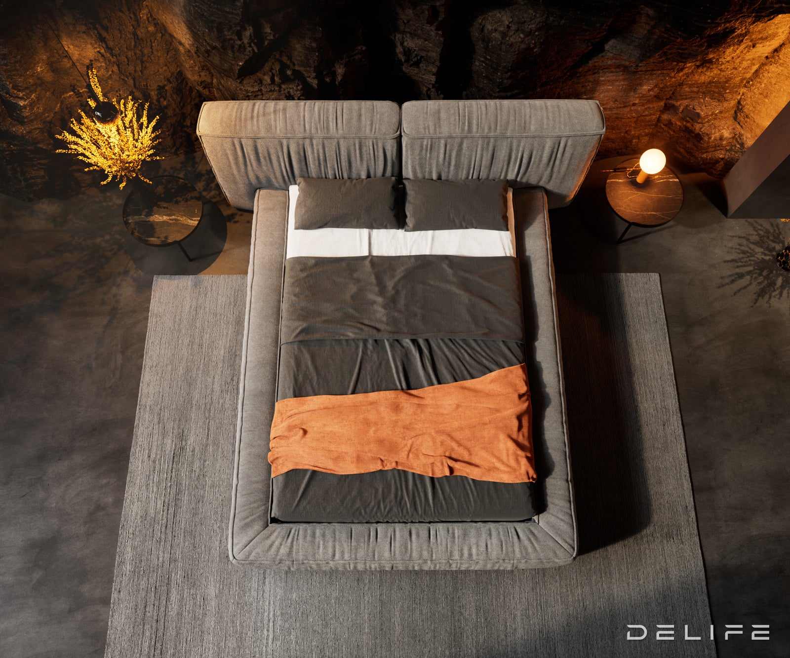 Okvir Kreveta Coperti, Materijal: Mikrofibra