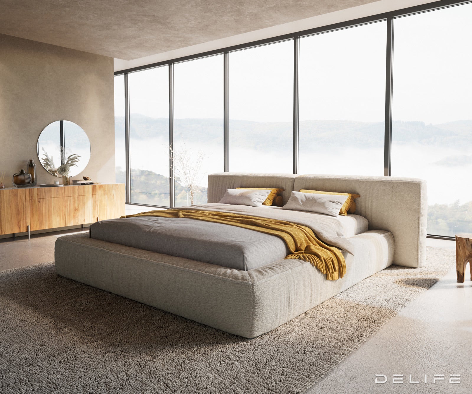 Okvir Kreveta Coperti, Materijal: Boucle