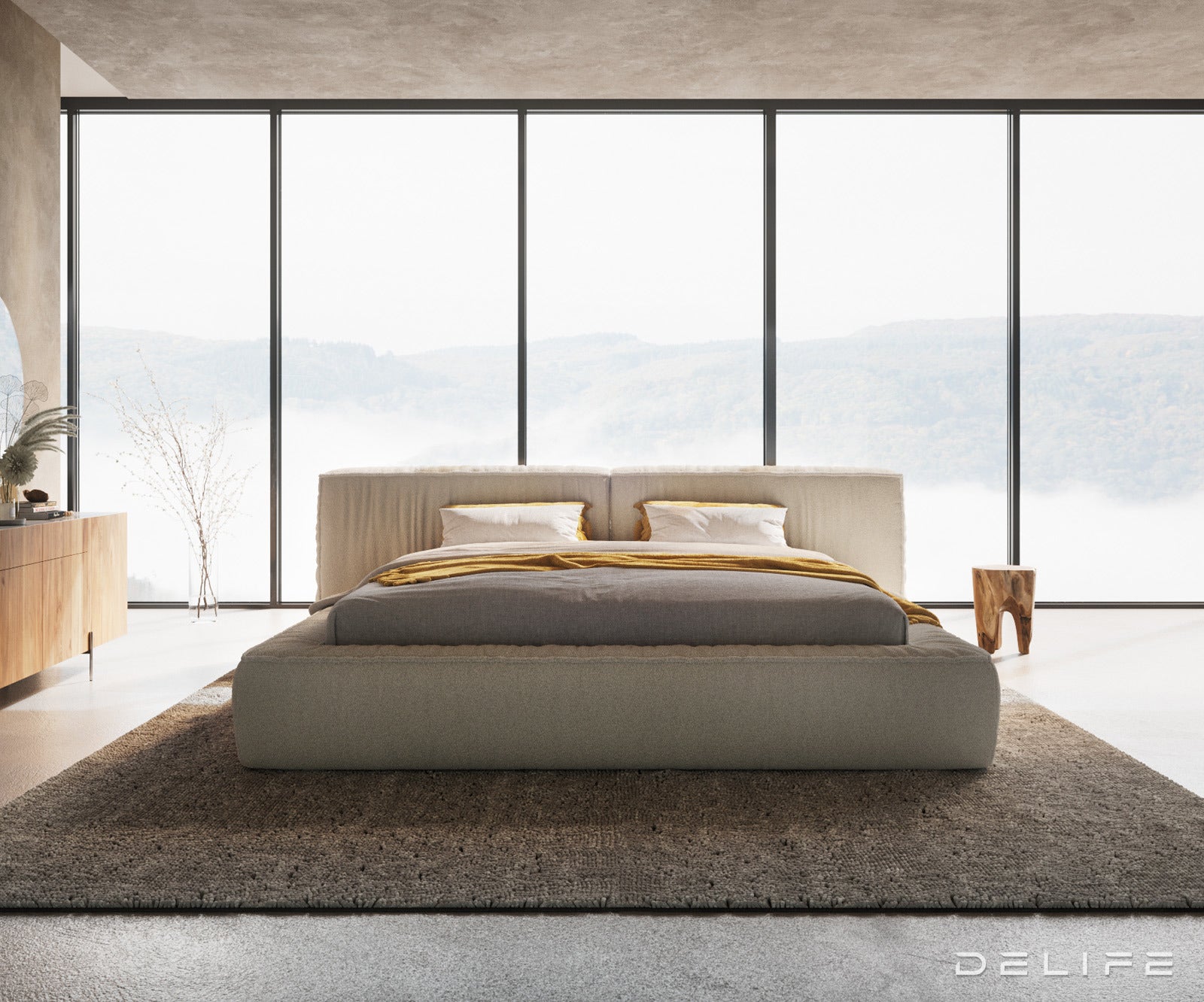 Okvir Kreveta Coperti, Materijal: Boucle