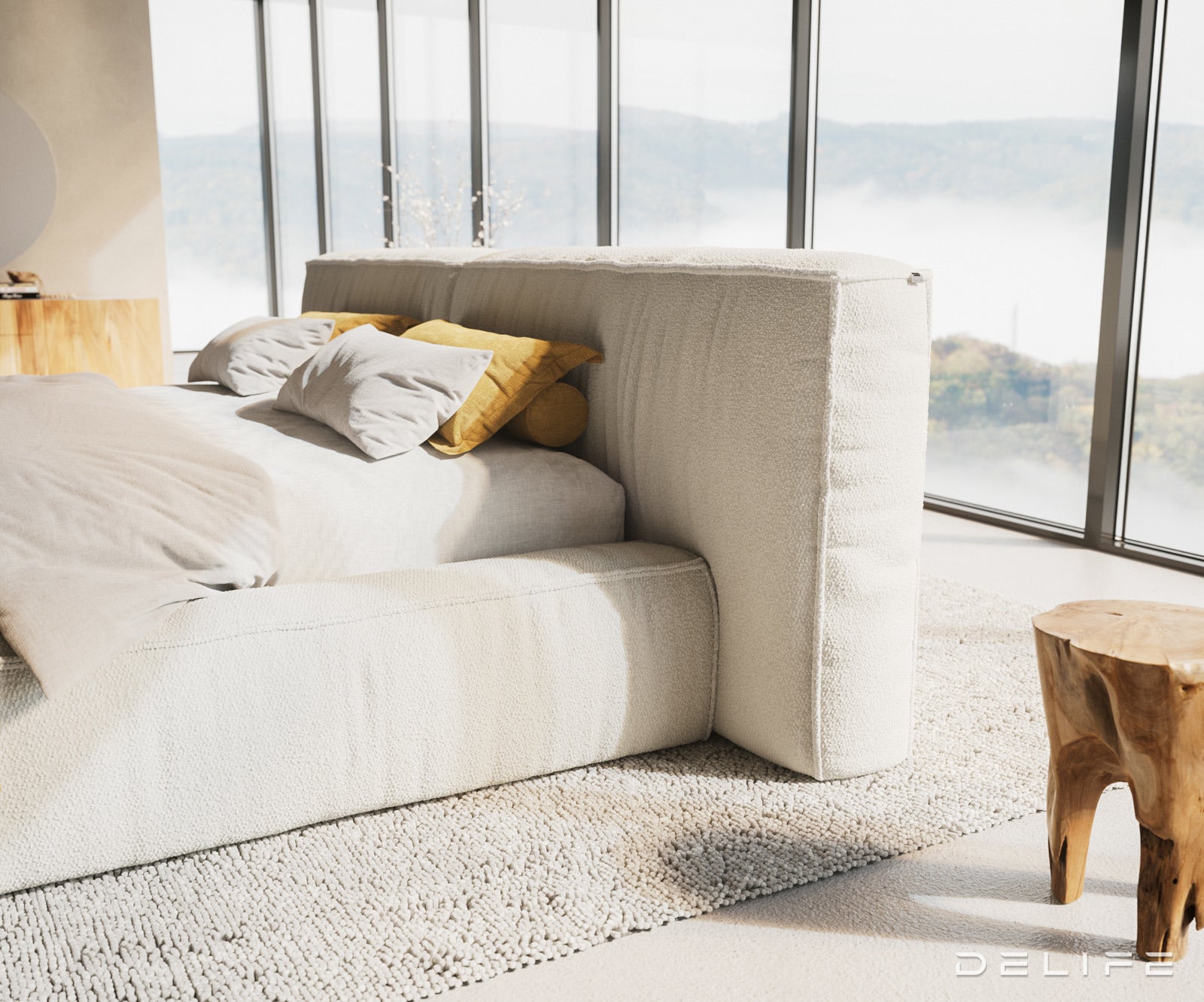 Okvir Kreveta Coperti, Materijal: Boucle