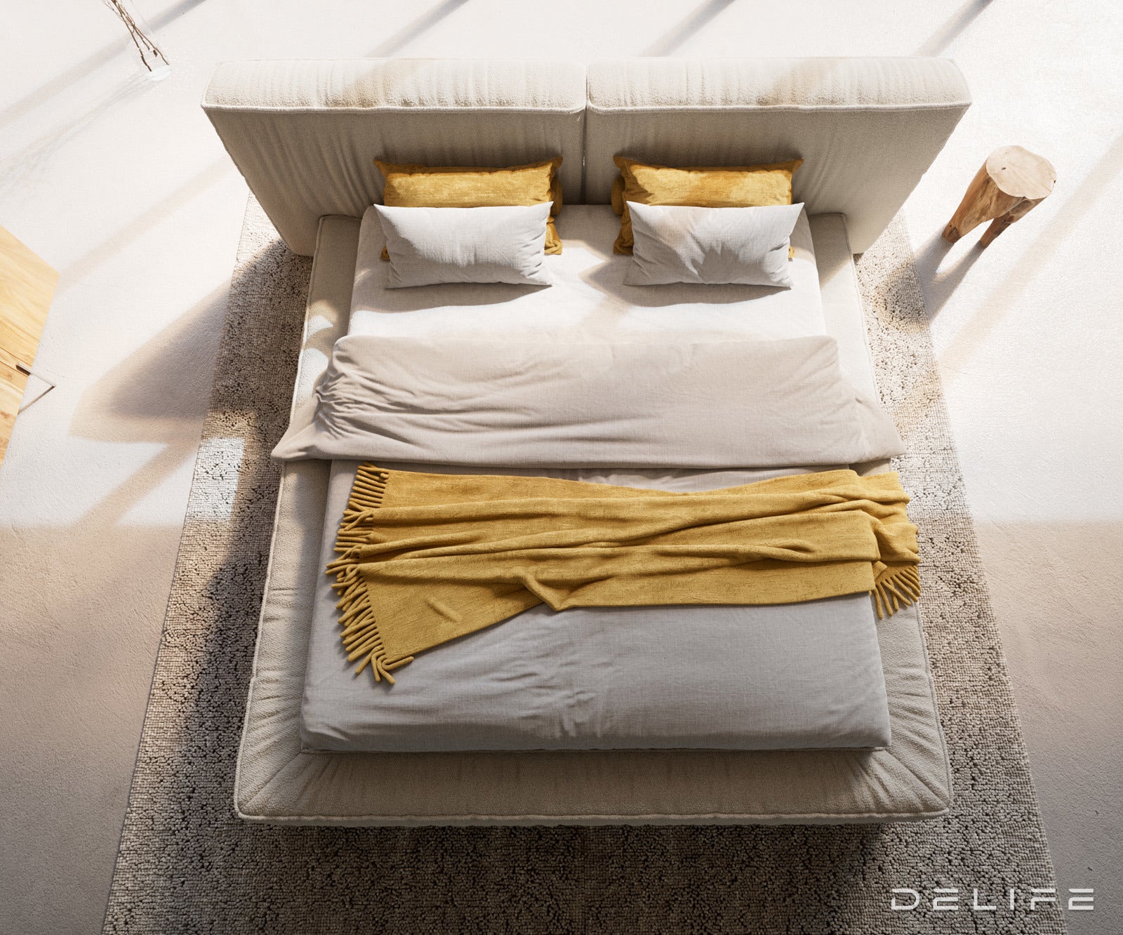 Okvir Kreveta Coperti, Materijal: Boucle