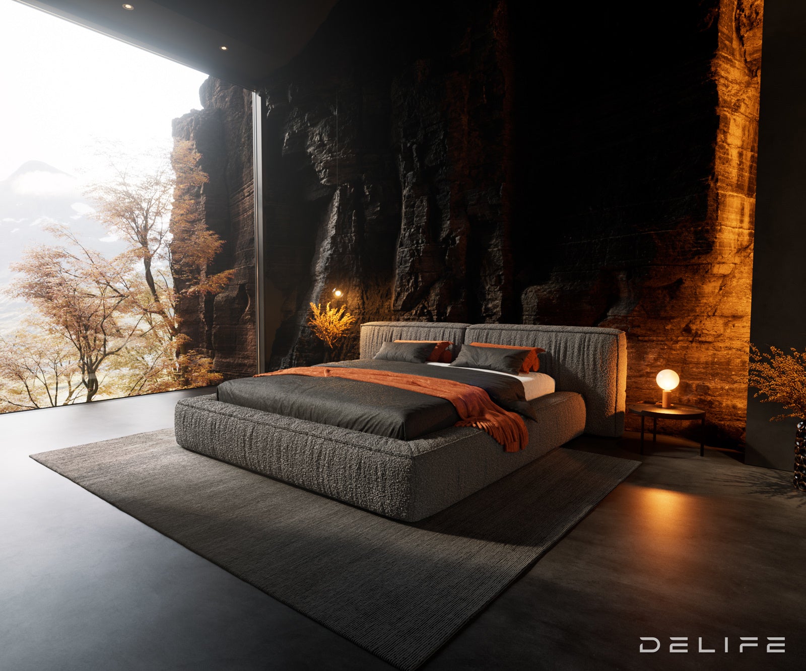 Okvir Kreveta Coperti, Materijal: Boucle