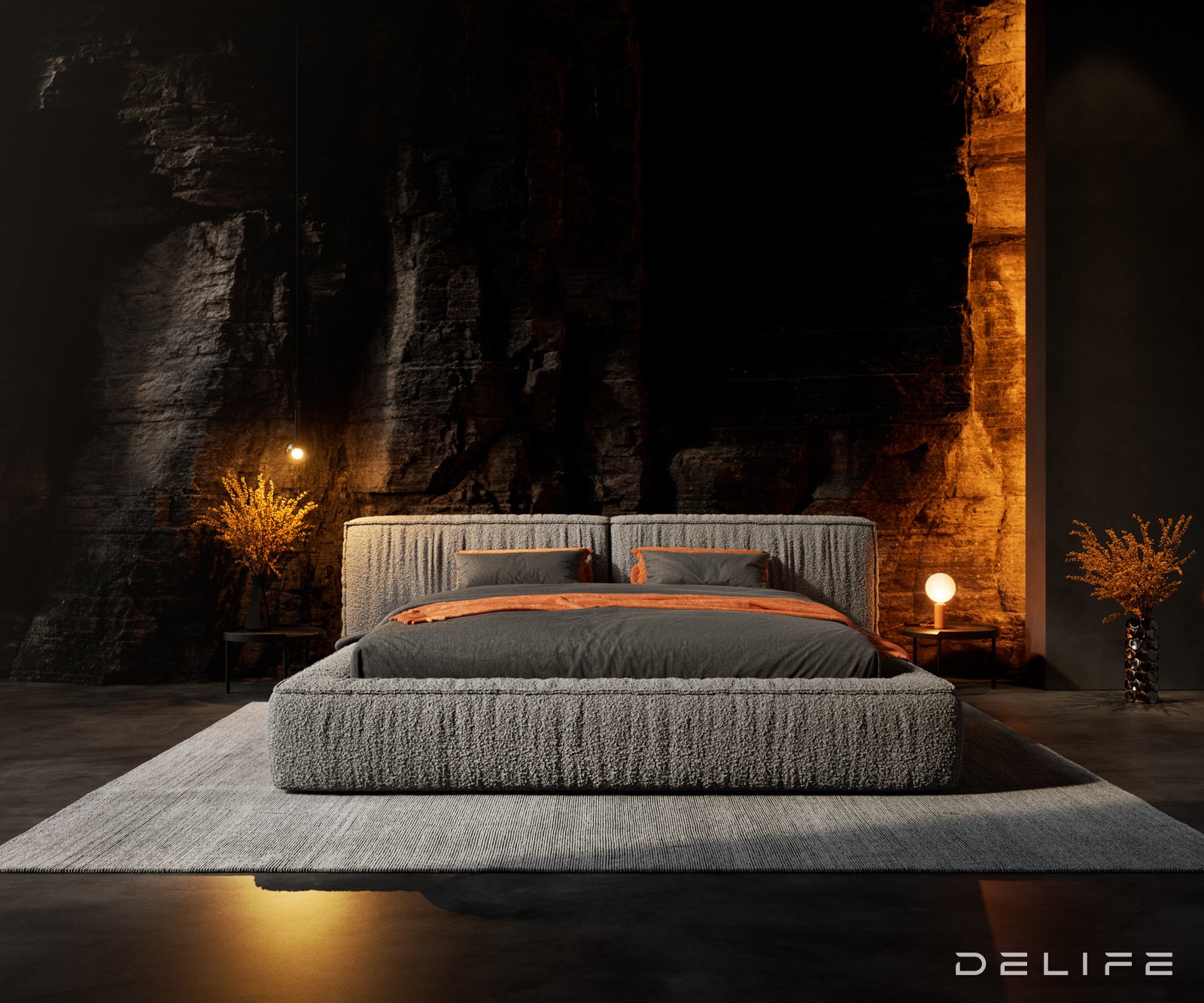 Okvir Kreveta Coperti, Materijal: Boucle