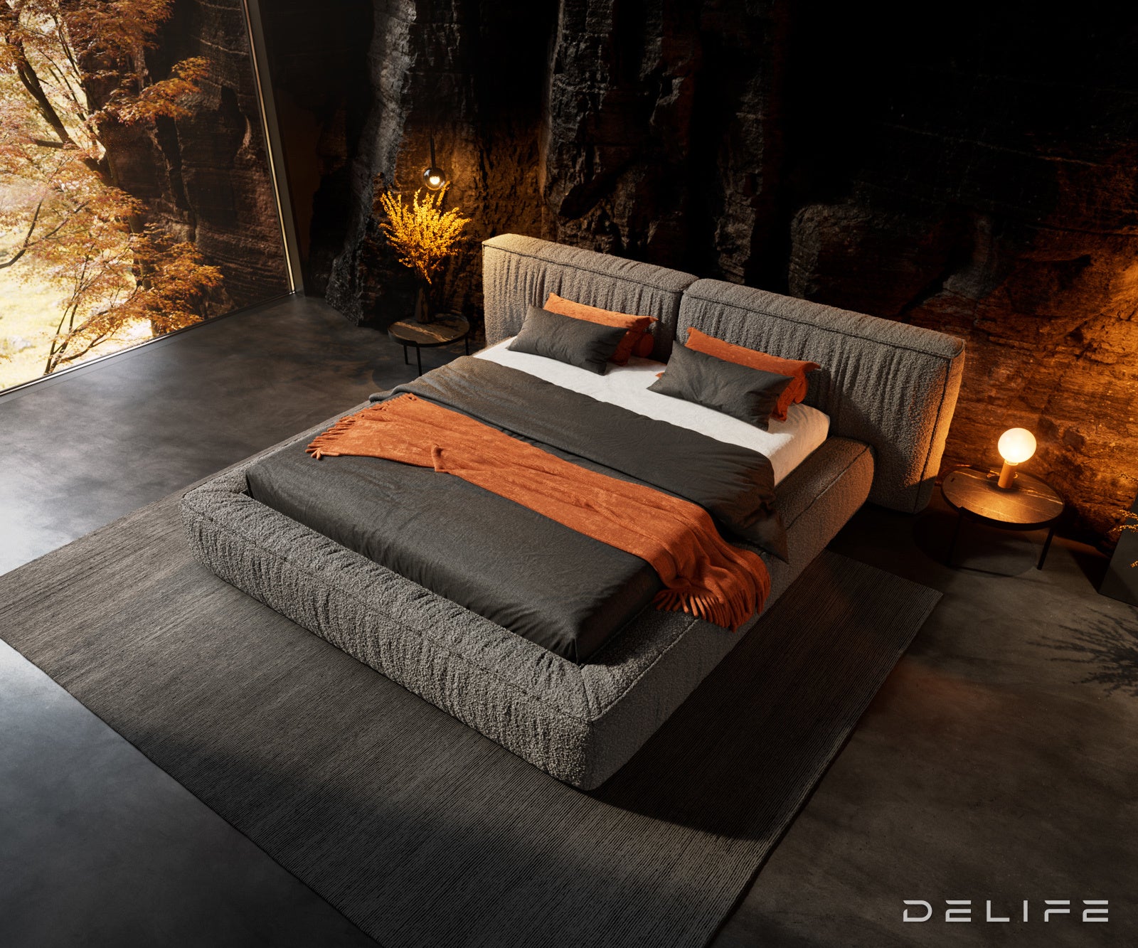 Okvir Kreveta Coperti, Materijal: Boucle