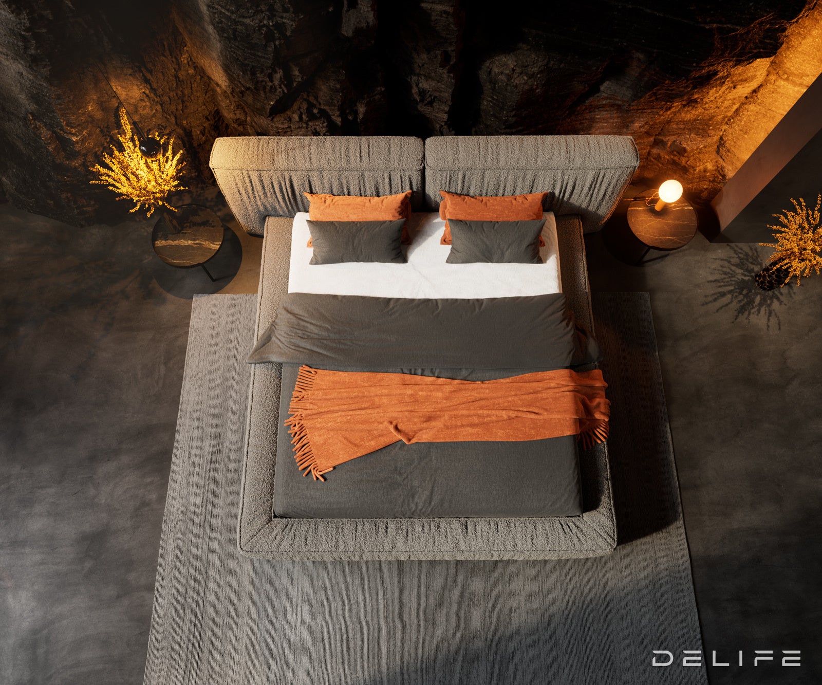 Okvir Kreveta Coperti, Materijal: Boucle