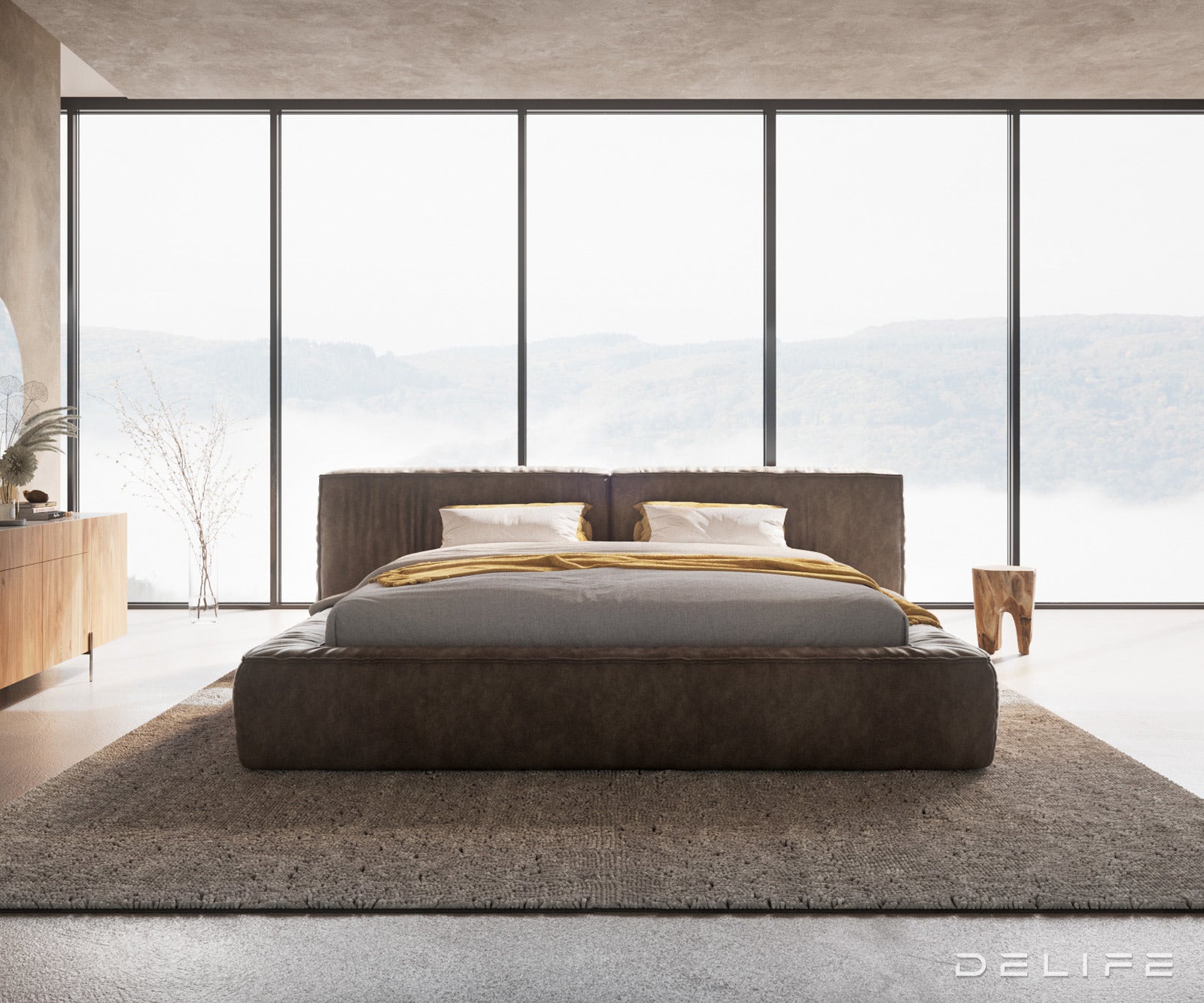 Okvir Kreveta Coperti, Materijal: Mikrofibra