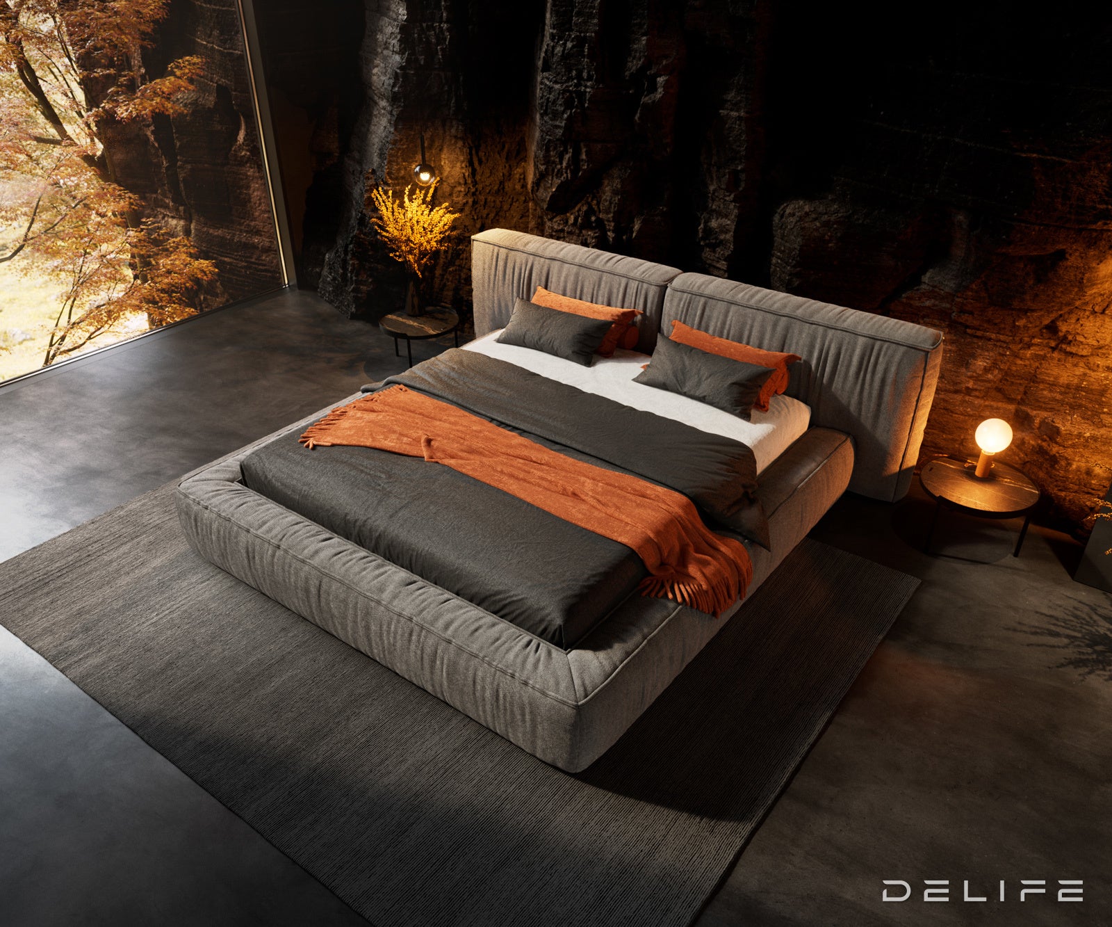 Okvir Kreveta Coperti, Materijal: Mikrofibra