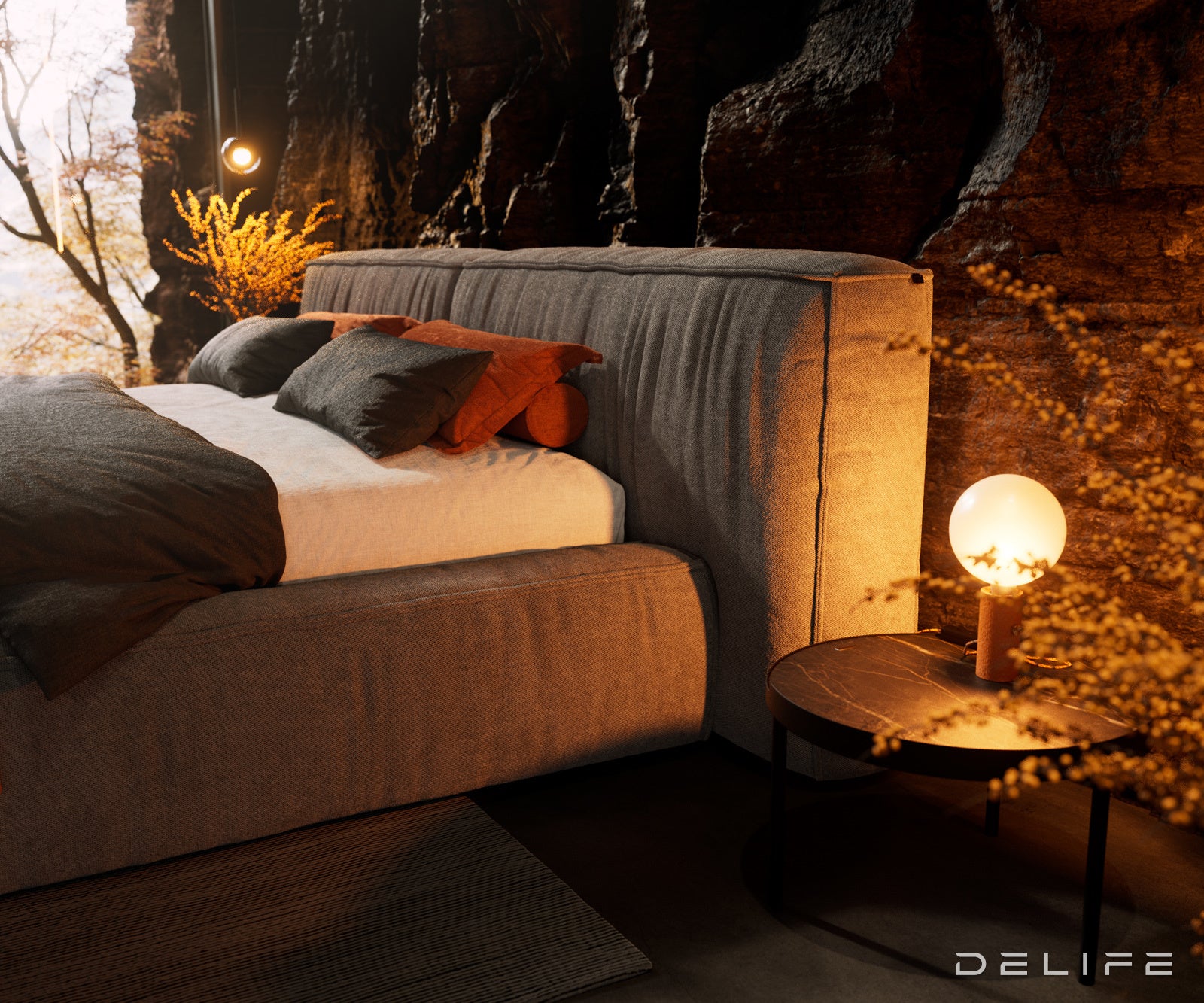 Okvir Kreveta Coperti, Materijal: Mikrofibra