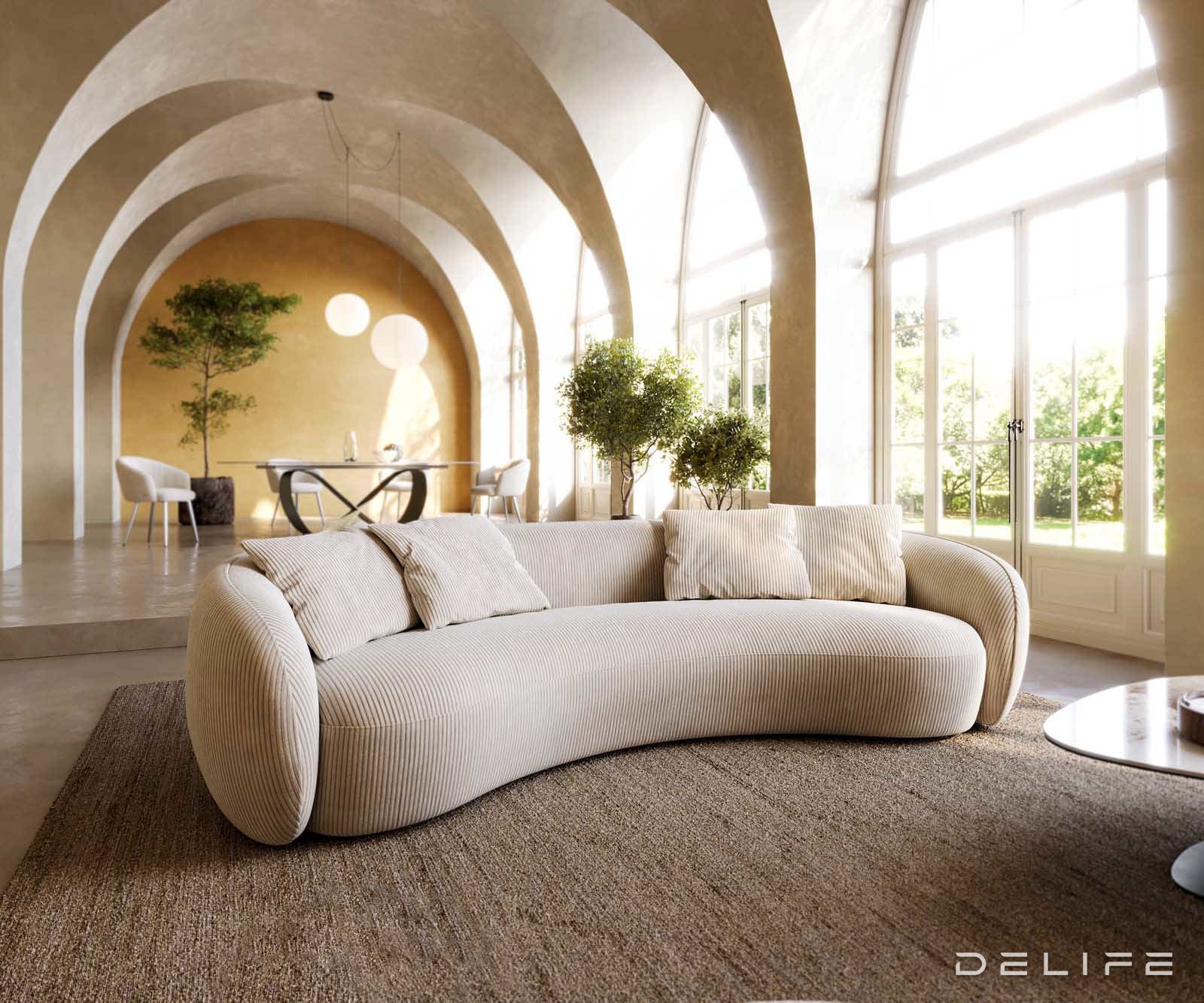 Sofa Larna 260x125cm, Materijal: Rebrasta tkanina