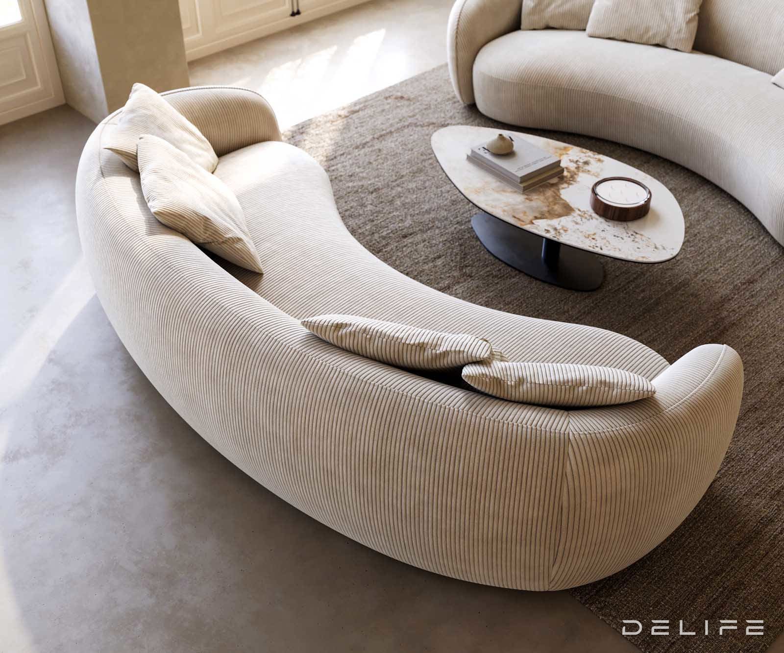 Sofa Larna 260x125cm, Materijal: Rebrasta tkanina