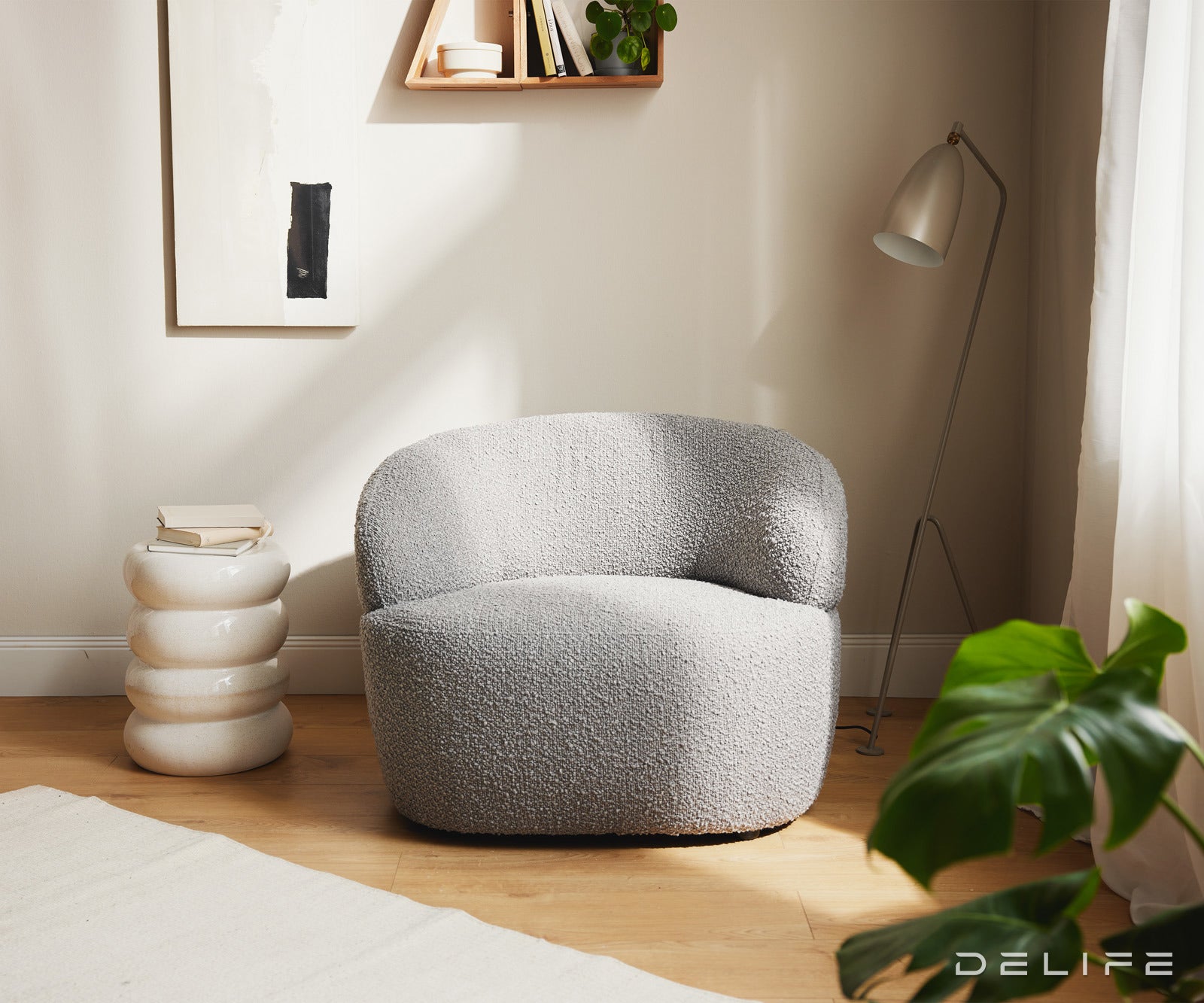 Fotelja Nova 88x88cm, Materijal: Boucle