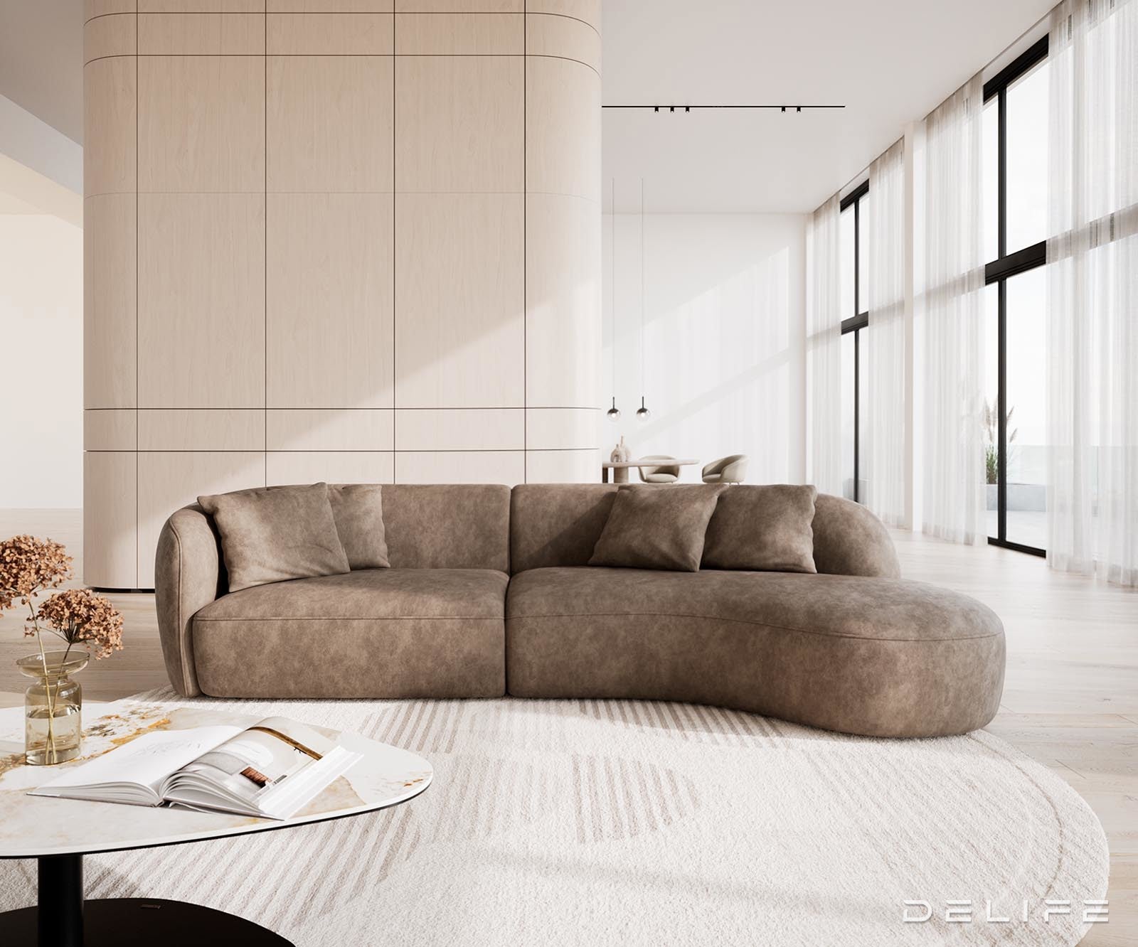 Sofa Mairi 322x155cm, Materijal: Mikrofibra