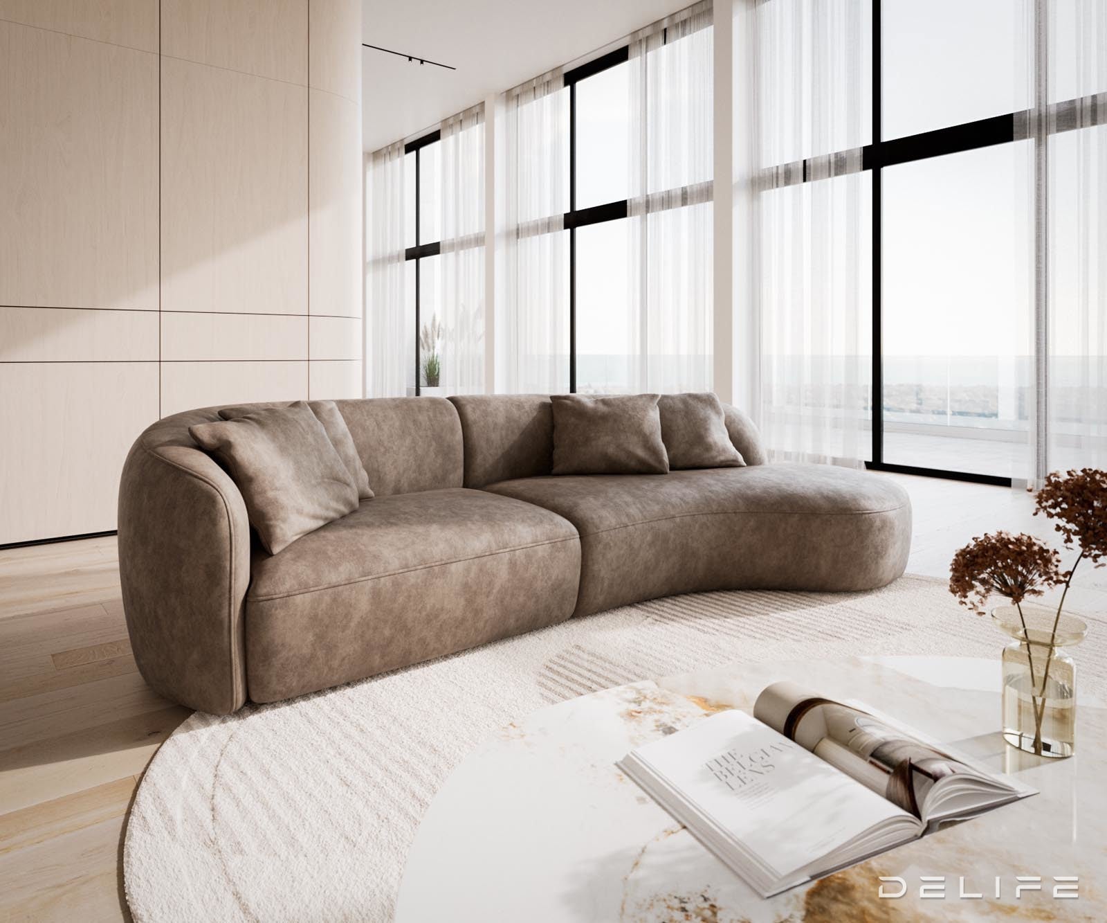 Sofa Mairi 322x155cm, Materijal: Mikrofibra