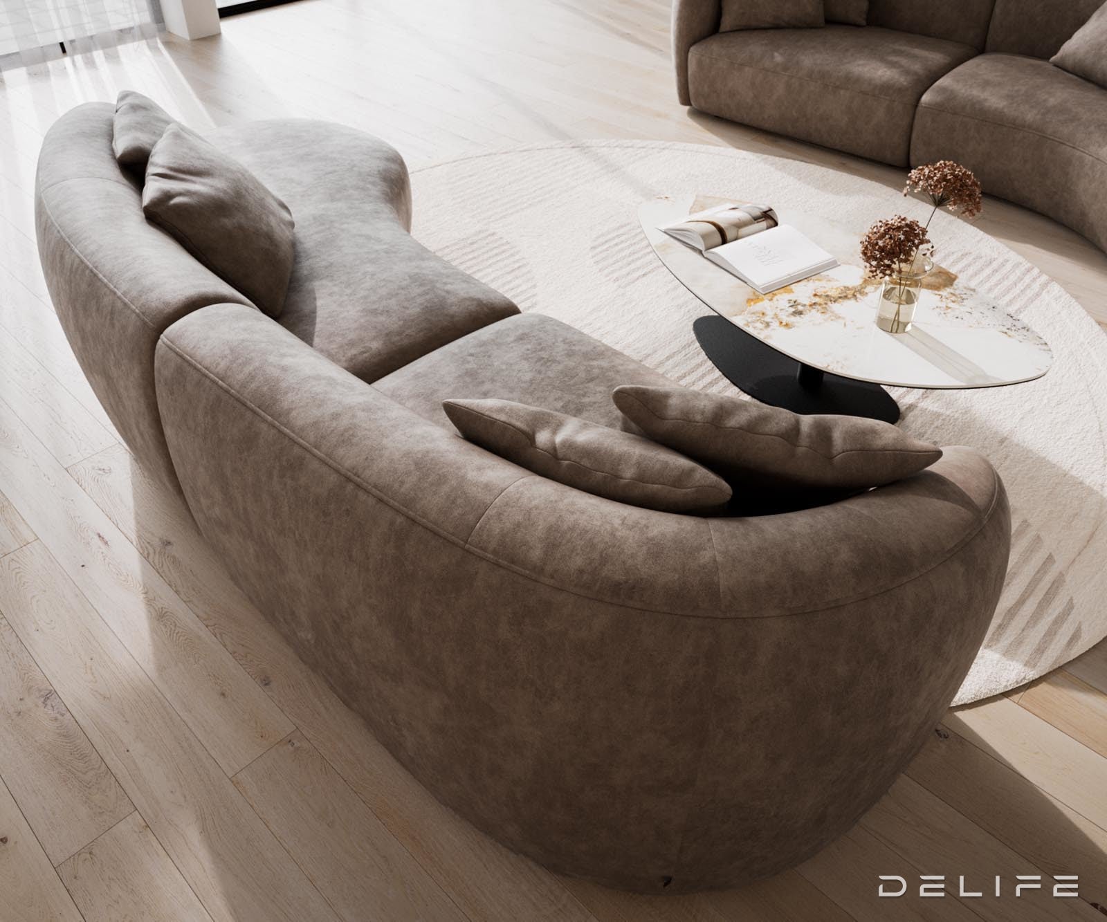 Sofa Mairi 322x155cm, Materijal: Mikrofibra