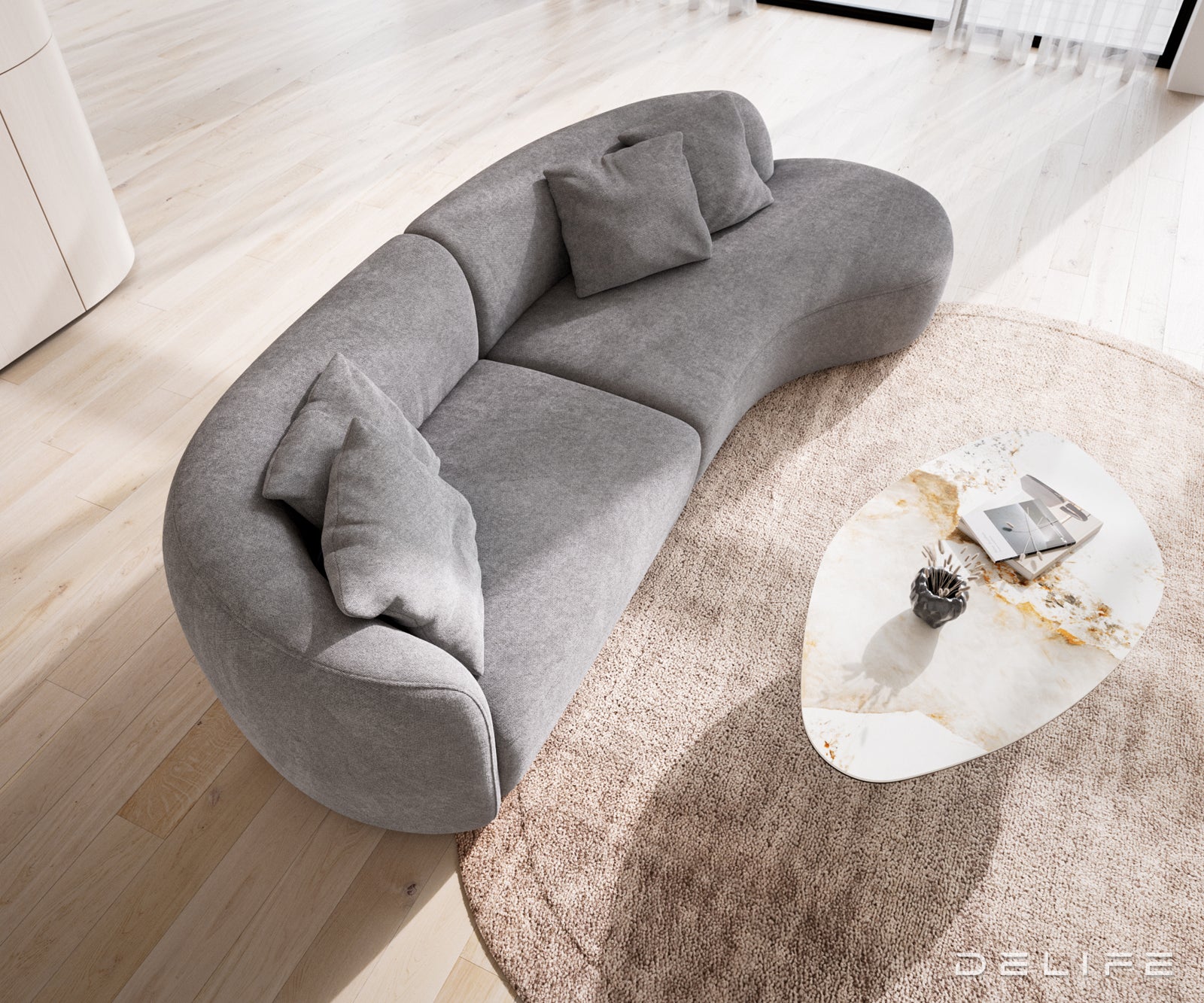 Sofa Mairi 322x155cm, Materijal: Mikrofibra