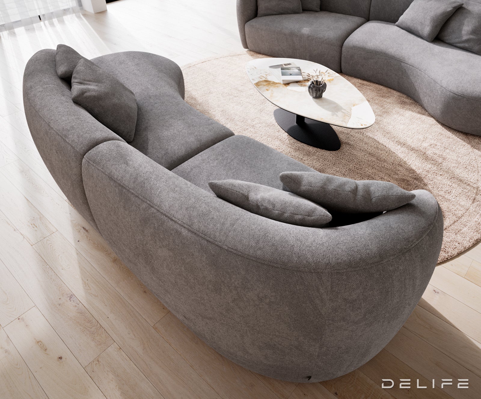 Sofa Mairi 322x155cm, Materijal: Mikrofibra