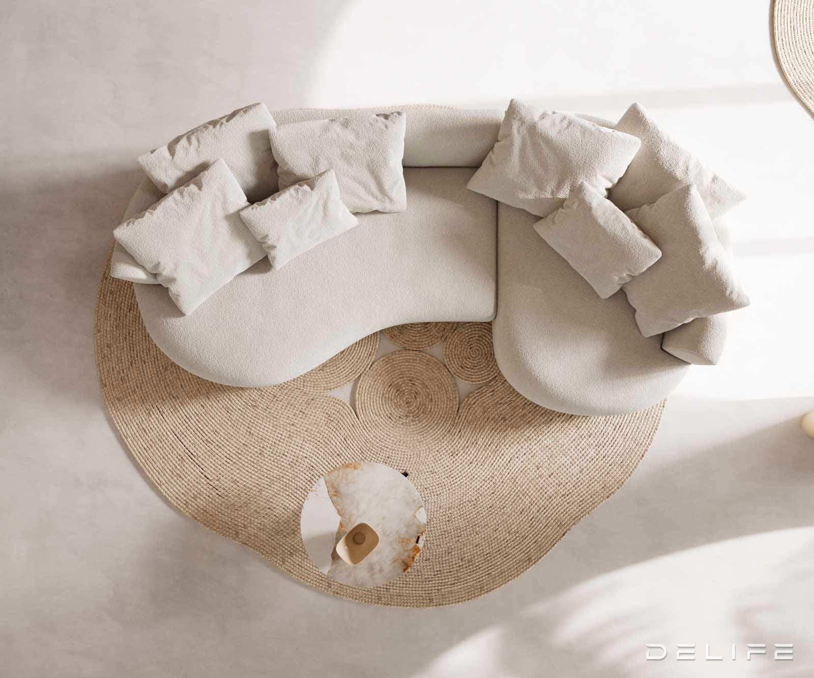 Sofa Edina 328x166cm, Materijal: Boucle