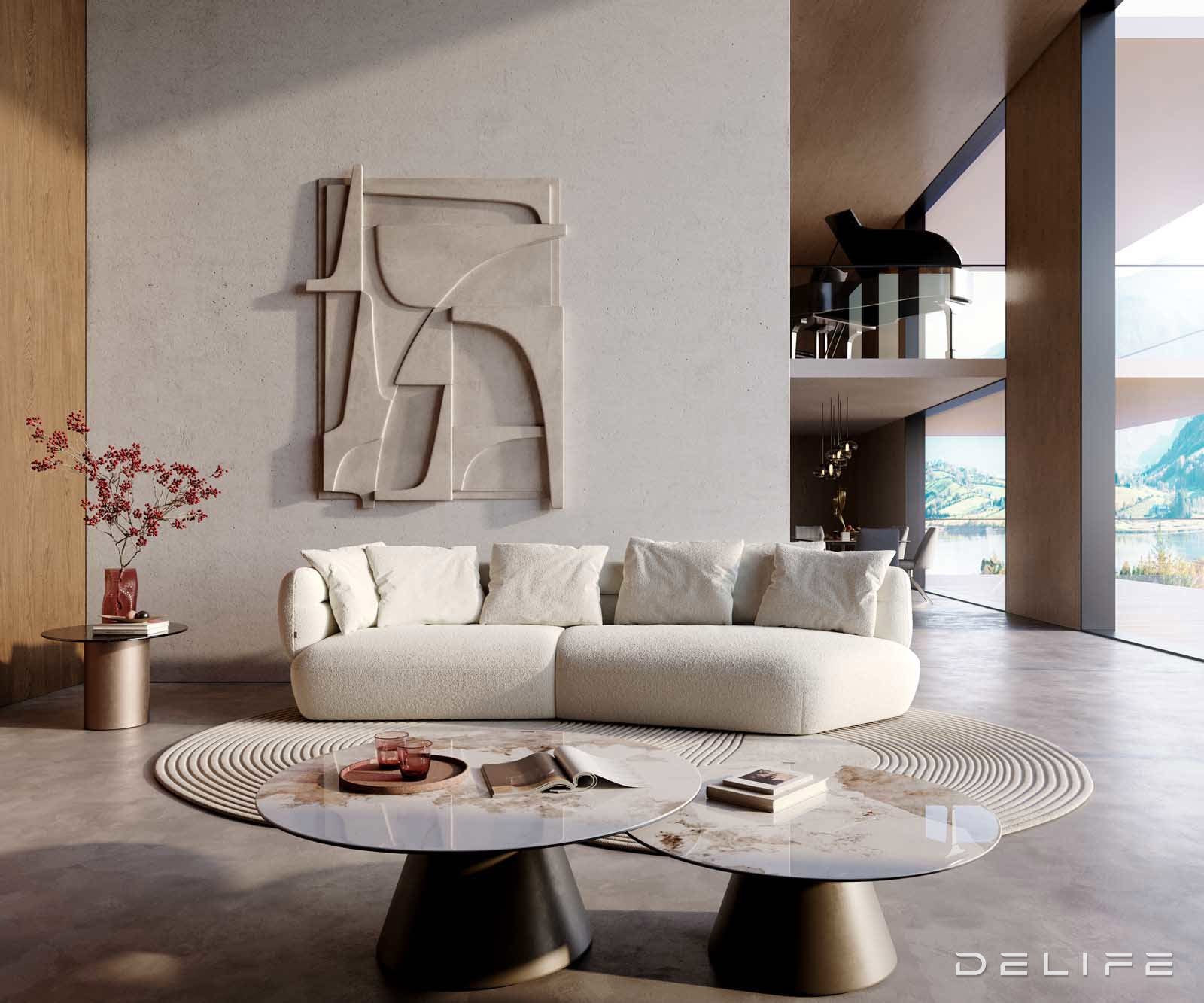 Sofa Roya 320x138cm, Materijal: Boucle