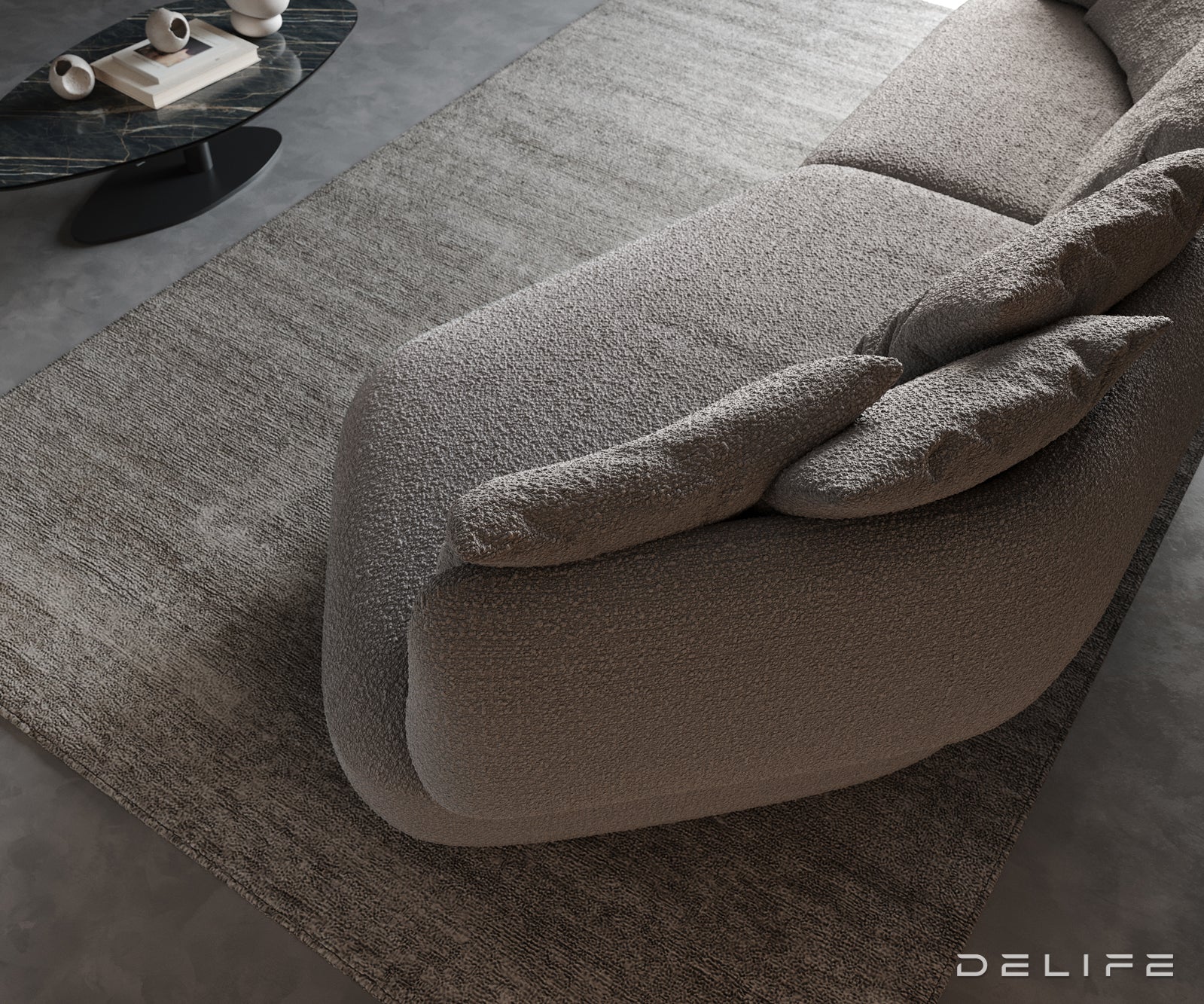 Sofa Roya 320x138cm, Materijal: Boucle