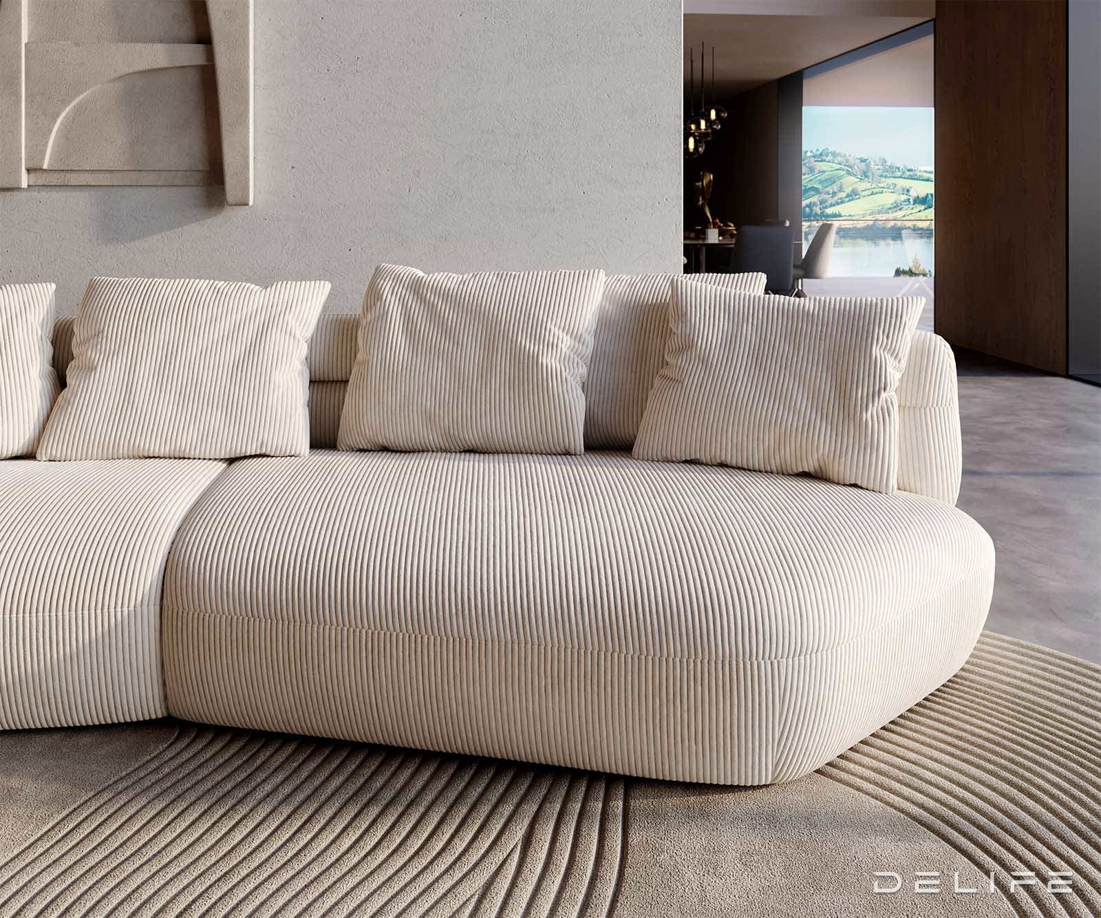 Sofa Roya 320x138cm, Materijal: Rebrasta tkanina