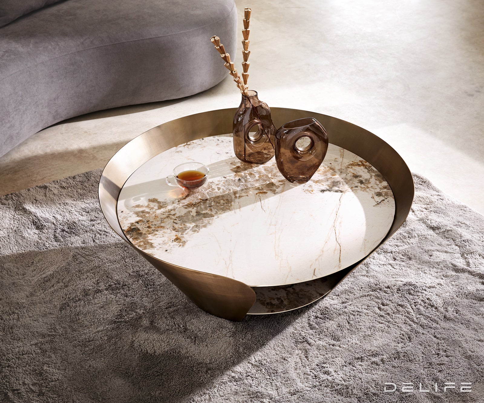 Klub stolić Skafi 100x40cm, Materijal: Keramika Minas Melange