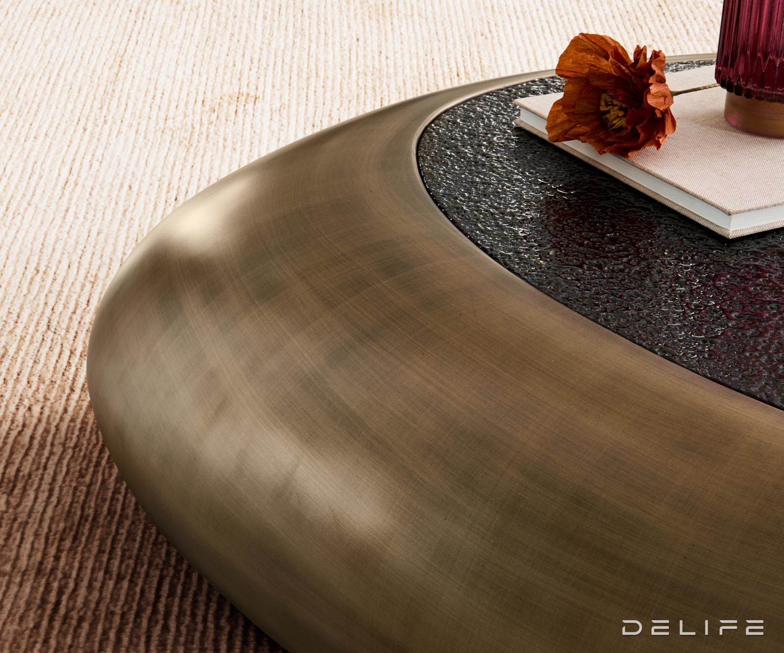 Klub stolić Sagana 120x80cm, Materijal: Reljefno staklo