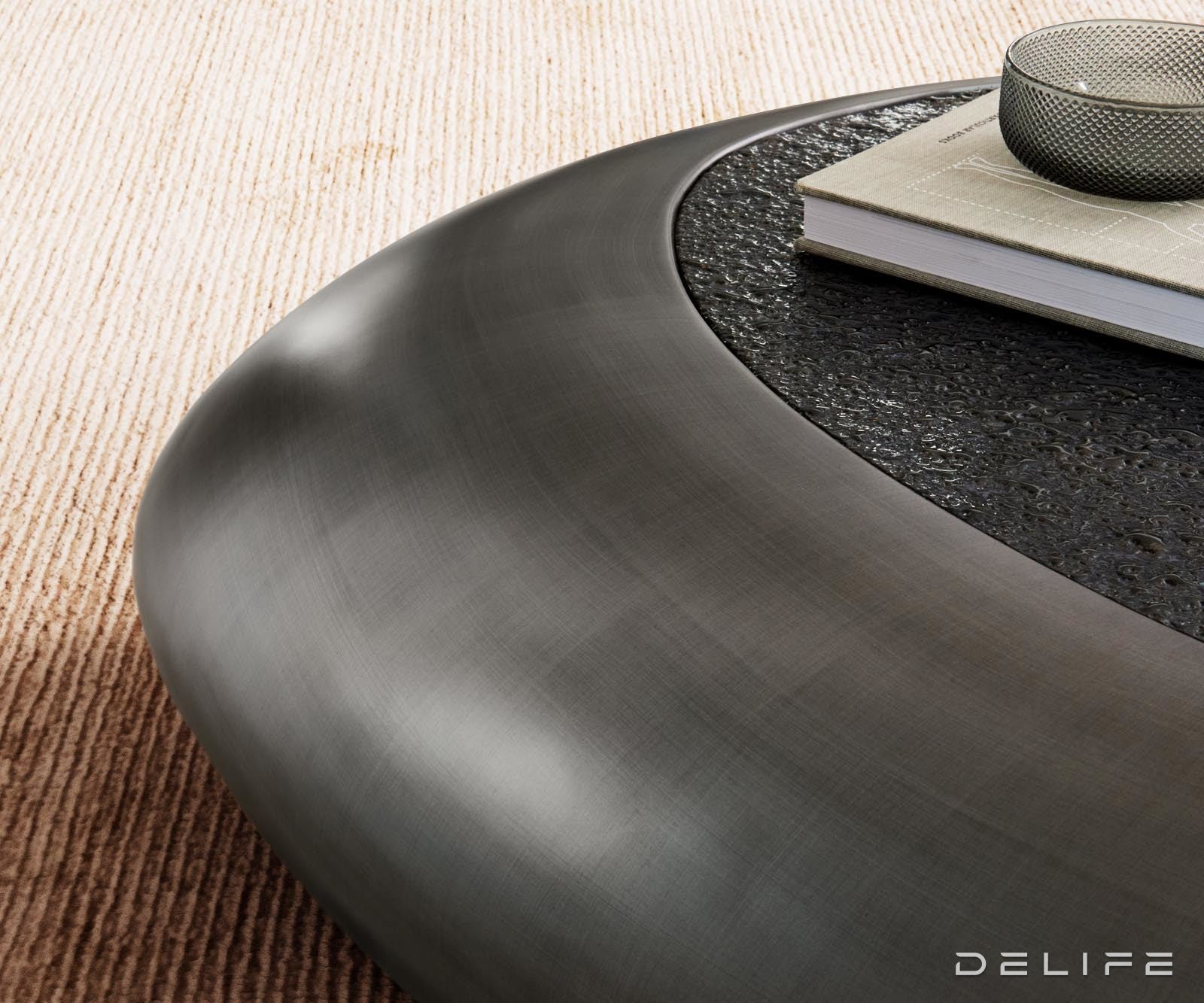 Klub stolić Sagana 120x80cm, Materijal: Reljefno staklo