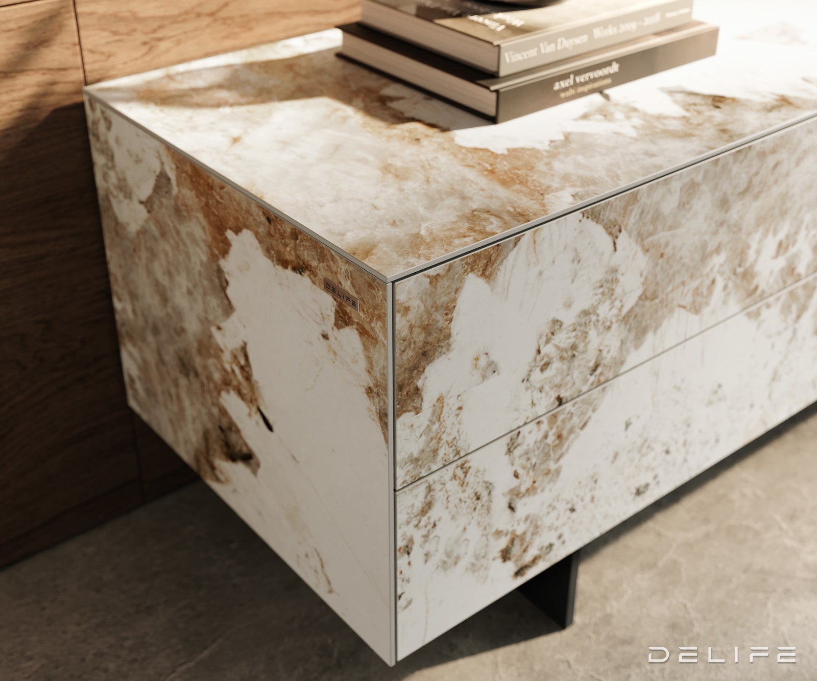 Tv komoda Cuor 180x35cm, Materijal: Keramika Minas Melange