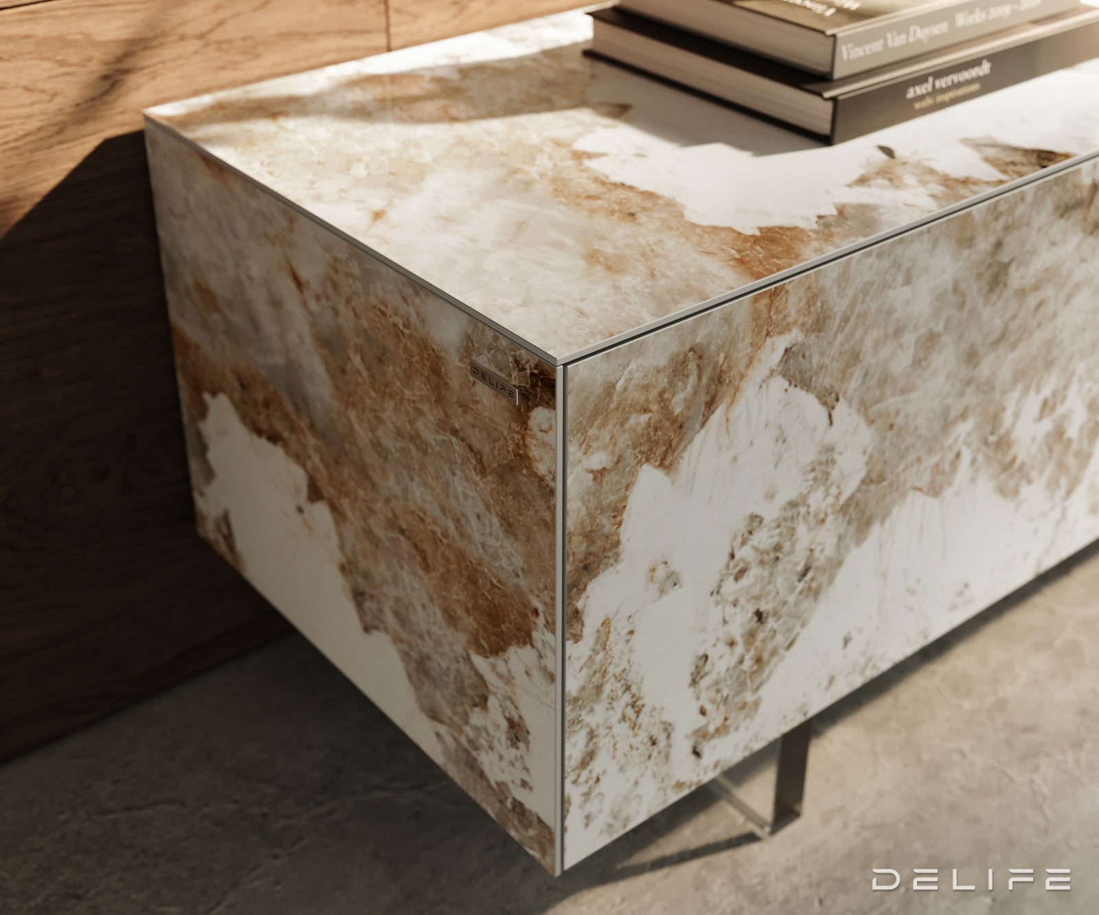 Tv komoda Cuor 220x50cm, Materijal: Keramika Minas Melange