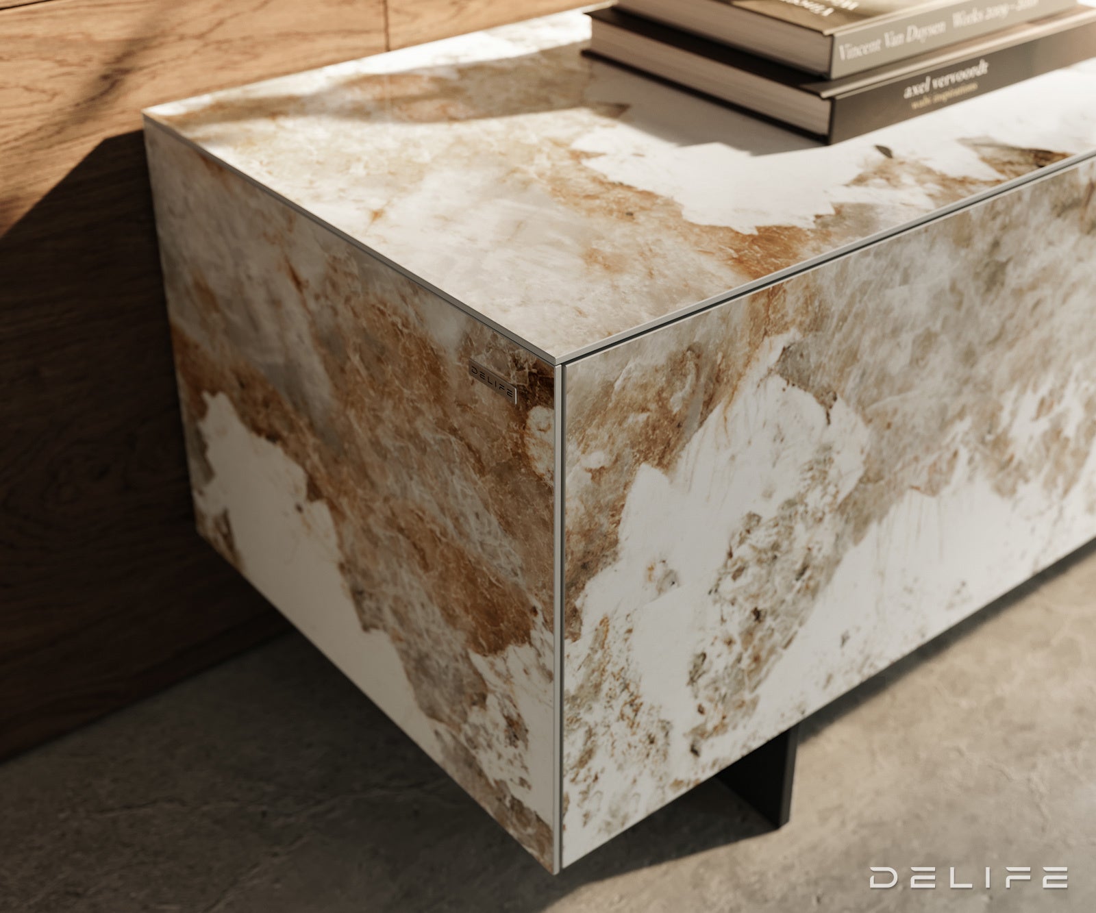 Tv komoda Cuor 220x50cm, Materijal: Keramika Minas Melange