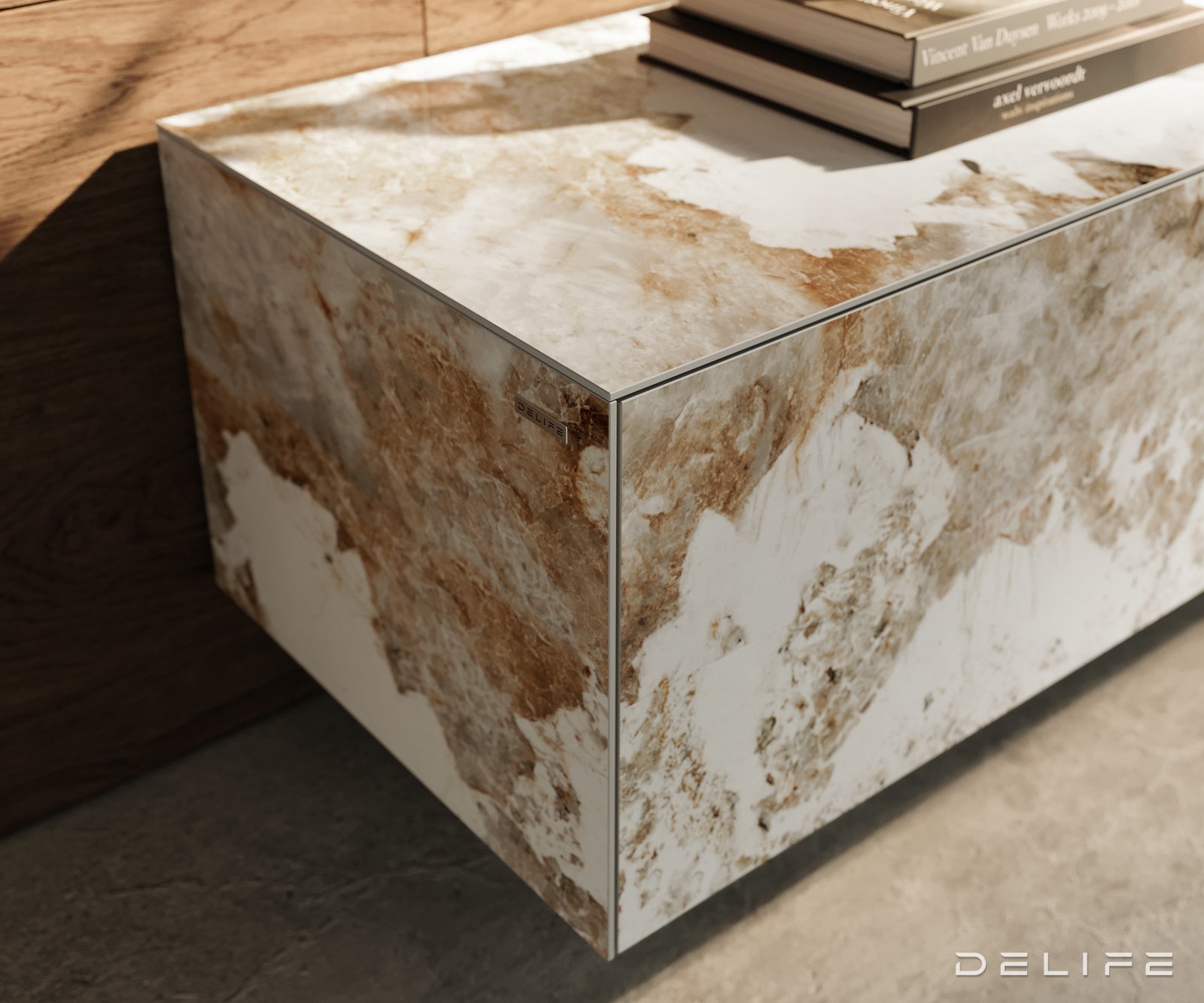 Tv komoda Cuor 220x50cm, Materijal: Keramika Minas Melange