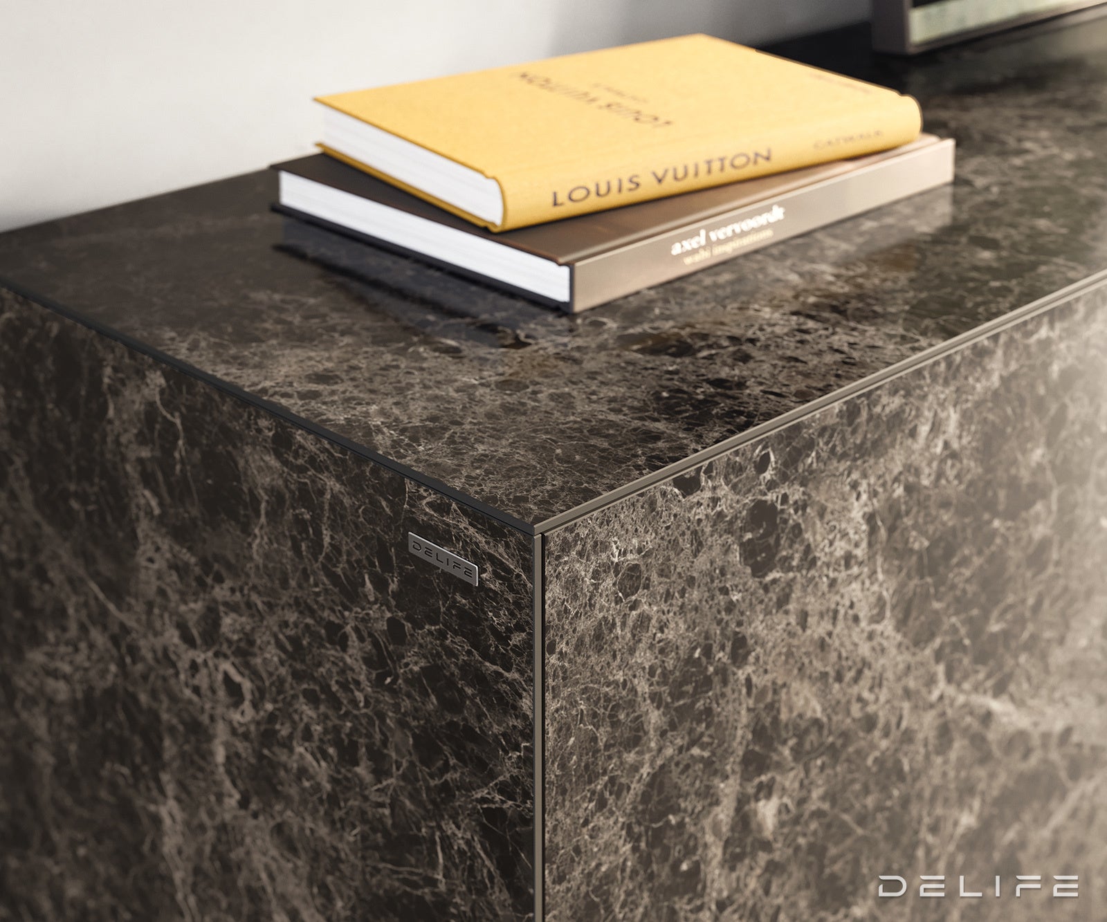 Komoda Cuor 150x45cm, Materijal: Keramika Emperador Extra Lucidato
